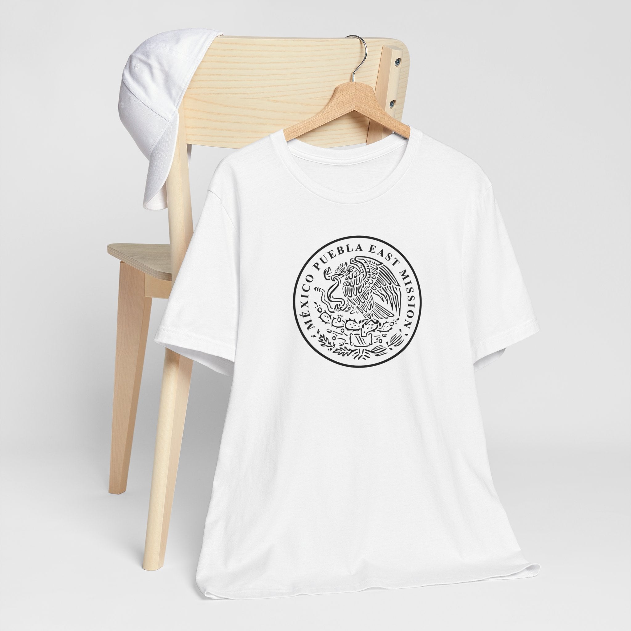 Mexico Puebla East Mission Circular Monochrome Logo T-Shirt - Mission Wishlist - LDS Missionary Gift Store
