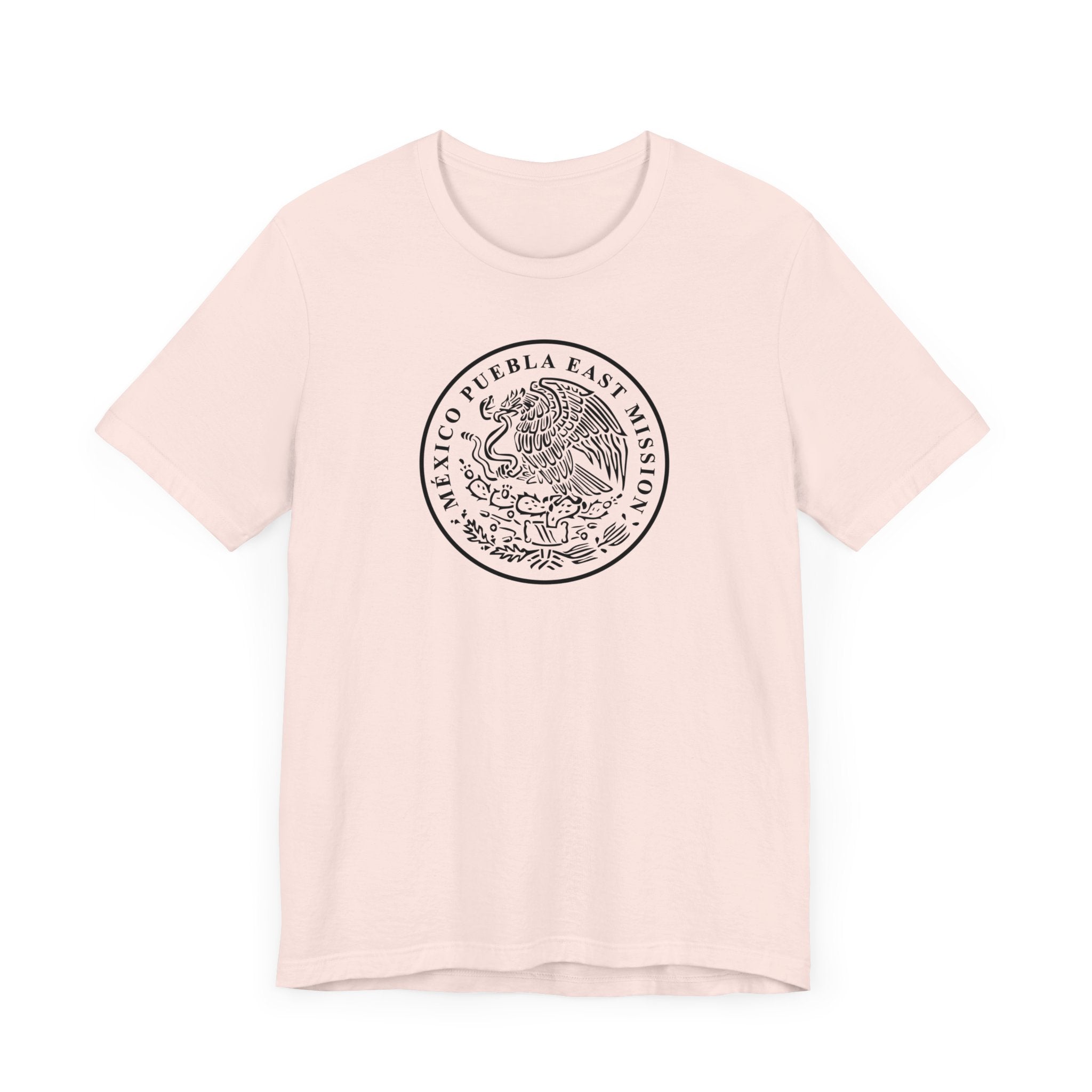 Mexico Puebla East Mission Circular Monochrome Logo T-Shirt - Mission Wishlist - LDS Missionary Gift Store
