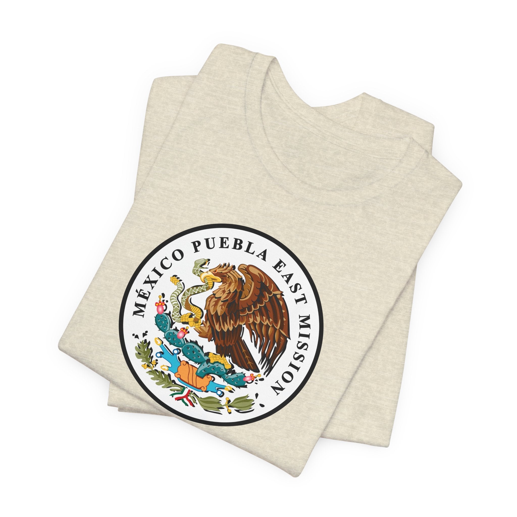 Mexico Puebla East Mission Eagle Logo T-shirt - Latter-Day Saint LDS Missionary Gift - Book of Mormon