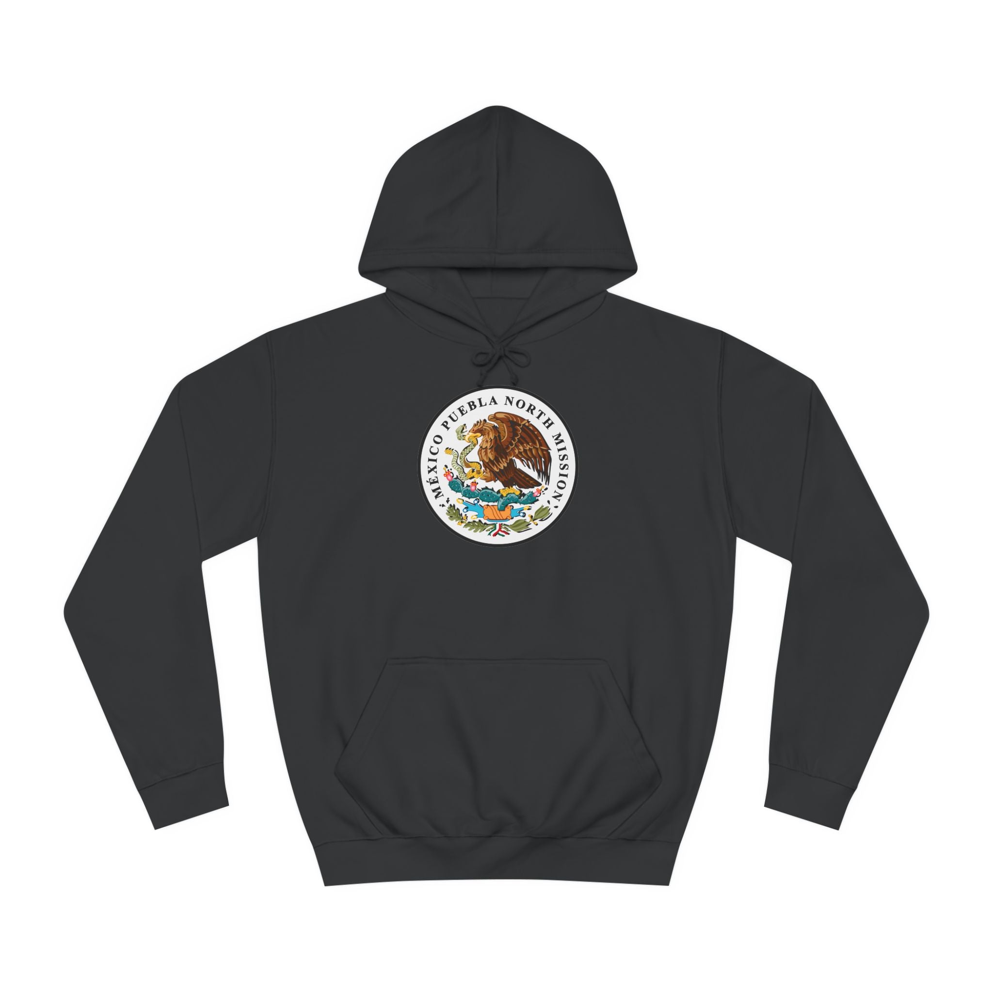 Mexico Puebla North Mission Flag Logo (White Border) College Hoodie - Mission Wishlist - LDS Missionary Gift Store