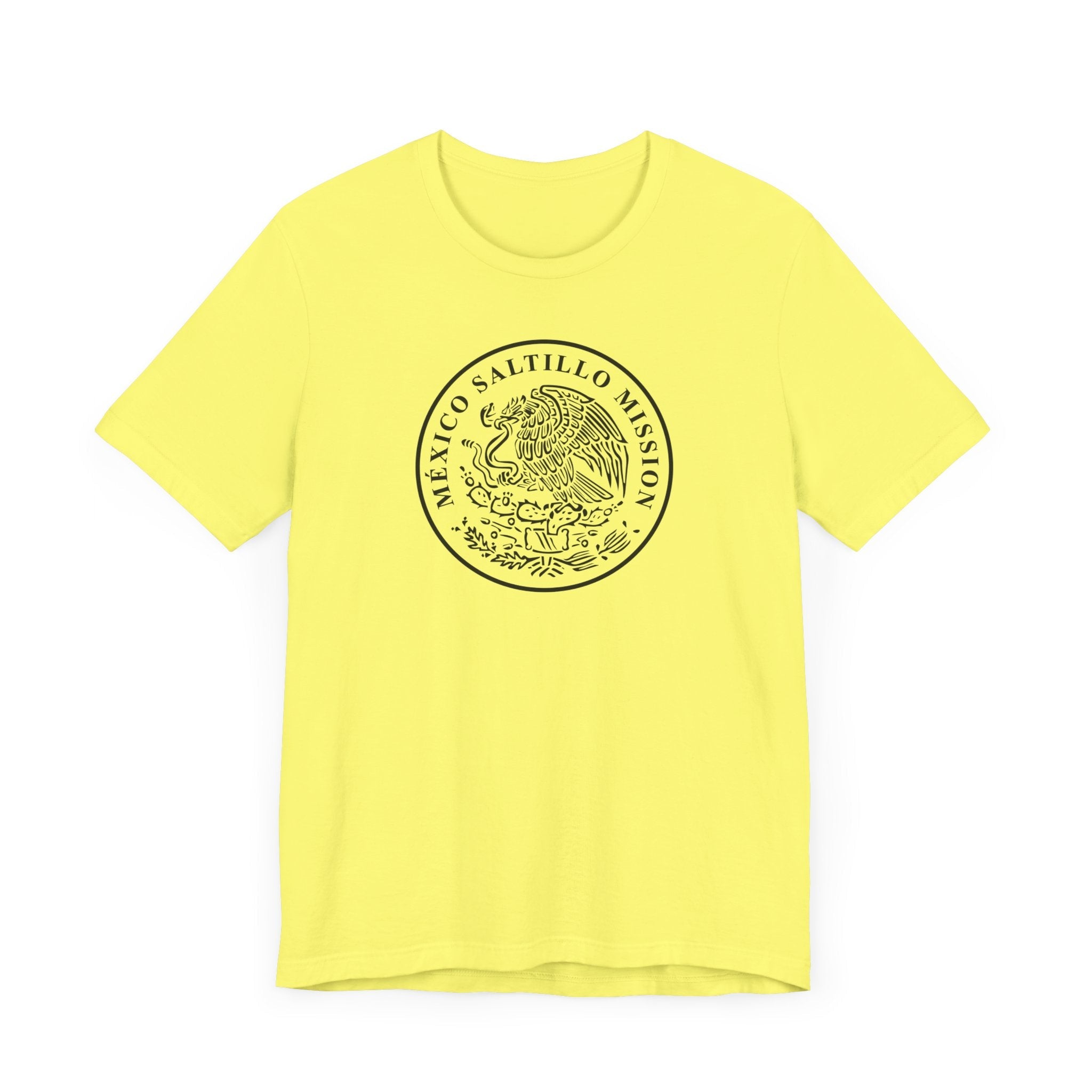 Mexico Saltillo Mission Circular Monochrome Logo T-Shirt - Mission Wishlist - LDS Missionary Gift Store