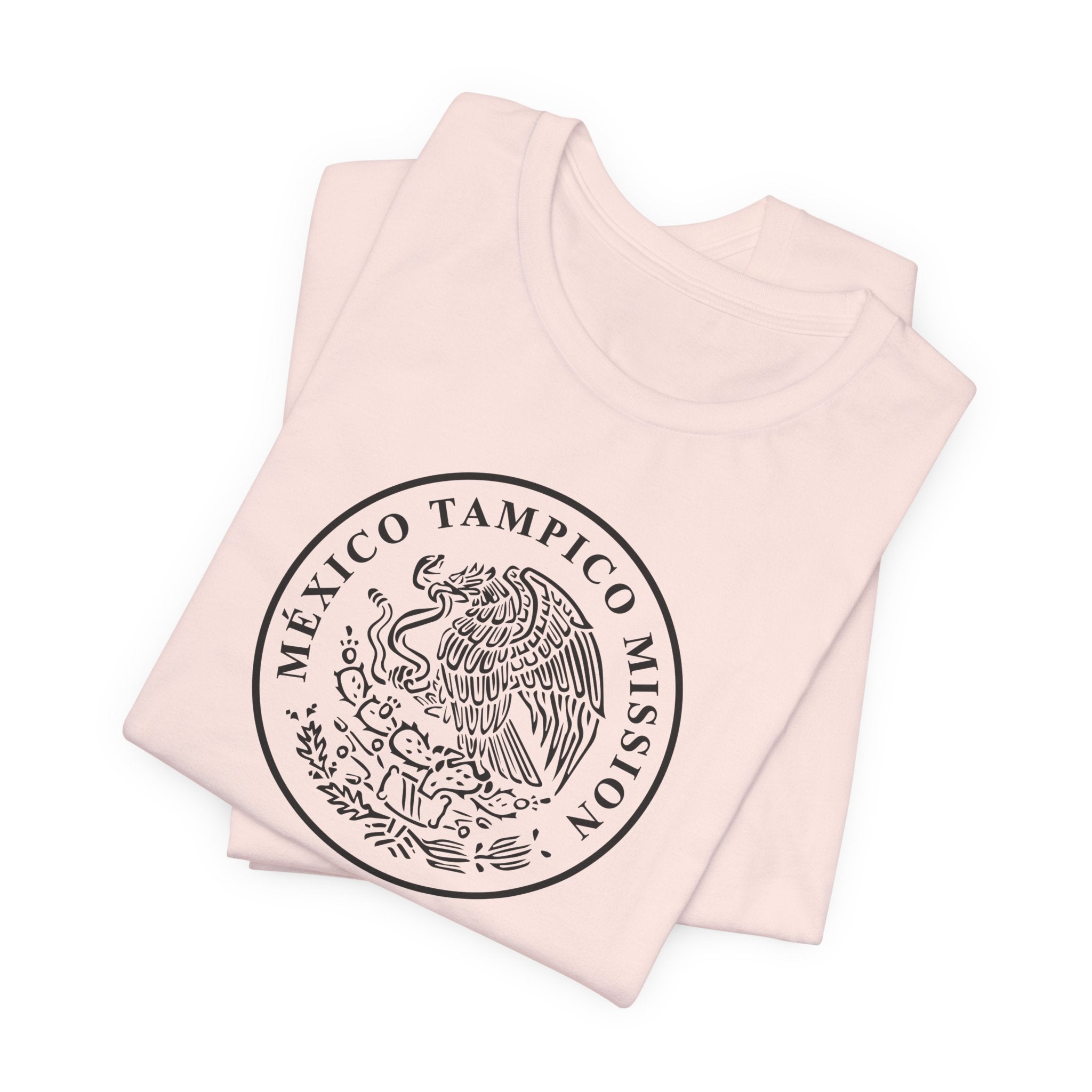 Mexico Tampico Mission Circular Monochrome Logo T-Shirt - Mission Wishlist - LDS Missionary Gift Store