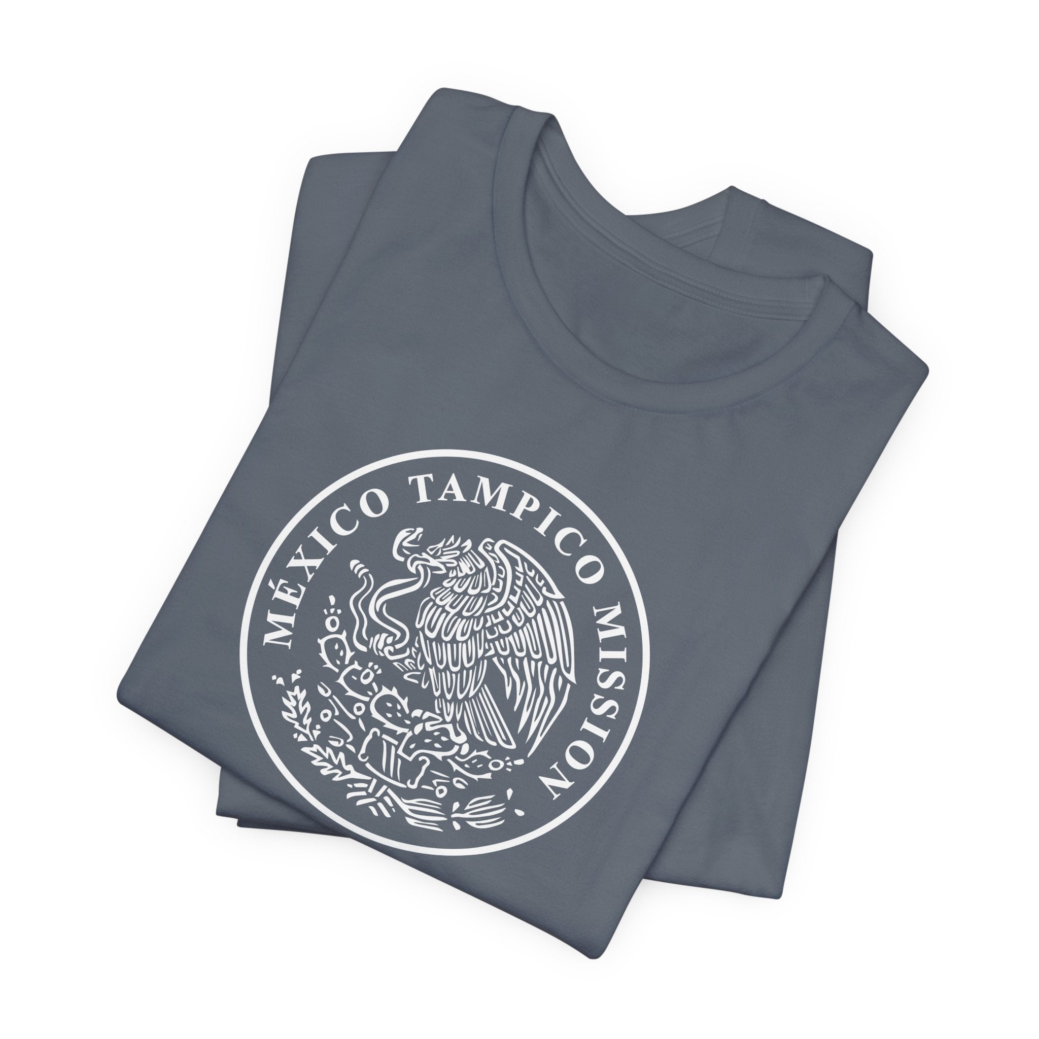 Mexico Tampico Mission Circular Monochrome Logo T-Shirt - Mission Wishlist - LDS Missionary Gift Store