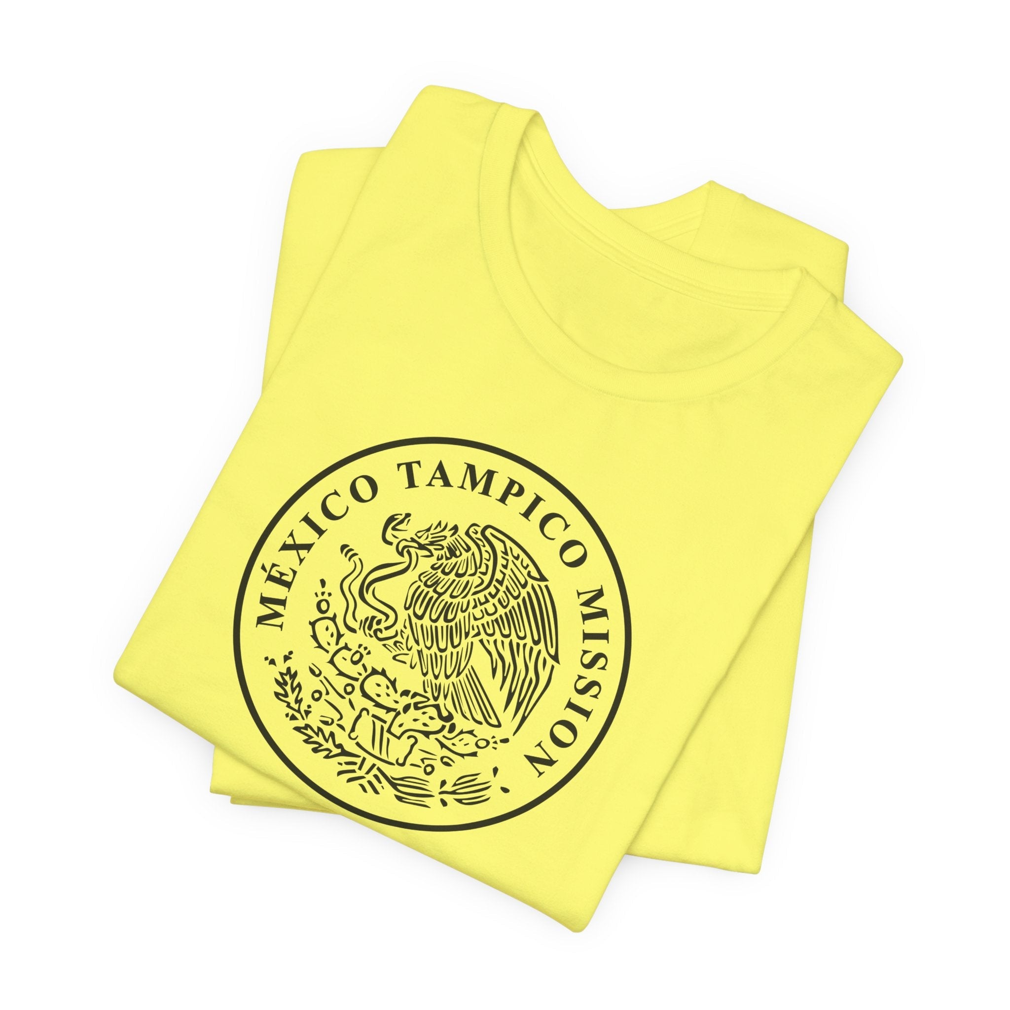 Mexico Tampico Mission Circular Monochrome Logo T-Shirt - Mission Wishlist - LDS Missionary Gift Store