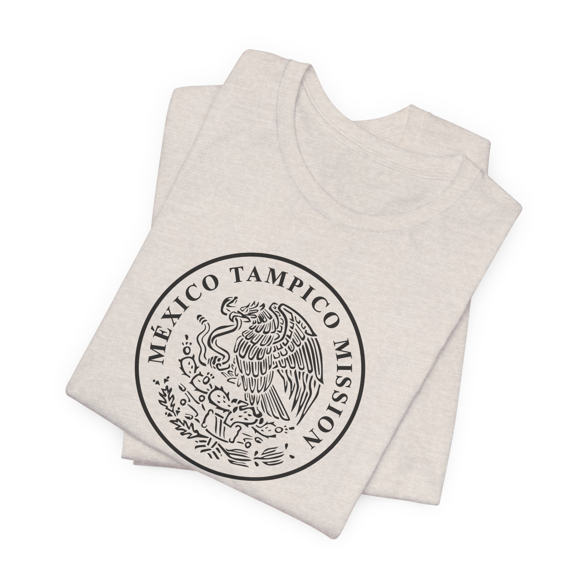 Mexico Tampico Mission Circular Monochrome Logo T-Shirt - Mission Wishlist - LDS Missionary Gift Store