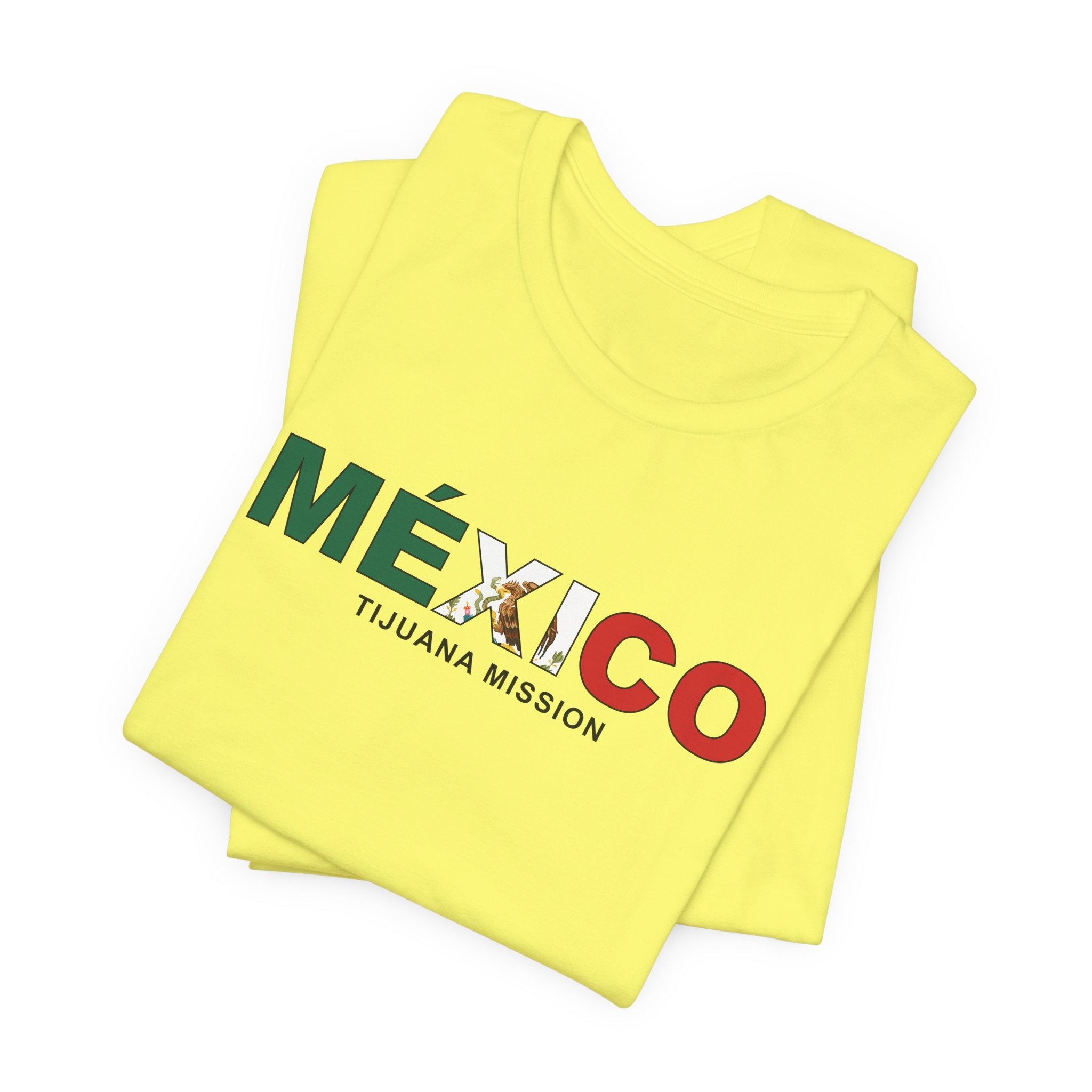 Mexico Tijuana Mission Flag Title T-shirt - Mission Wishlist - LDS Missionary Gift Store