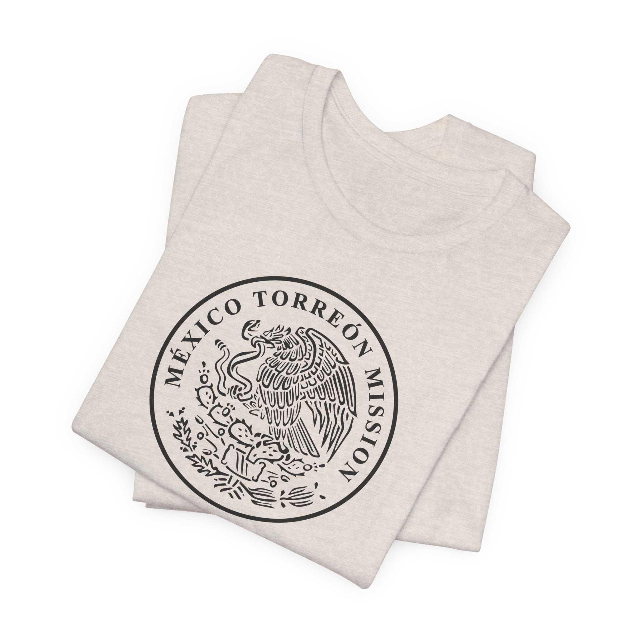 Mexico Torreon Mission Circular Monochrome Logo T-Shirt - Mission Wishlist - LDS Missionary Gift Store