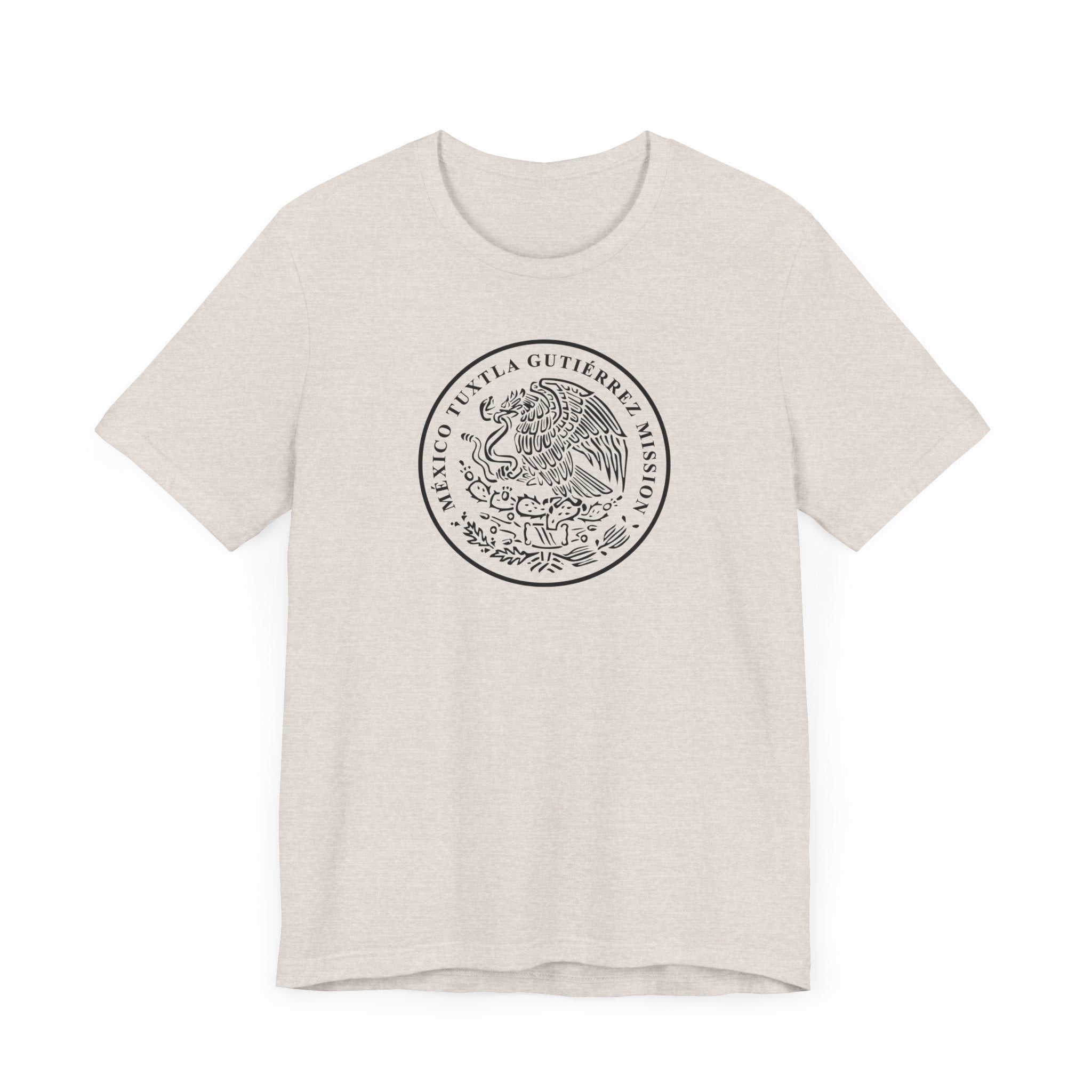 Mexico Tuxtla Gutierrez Mission Circular Monochrome Logo T-Shirt - Mission Wishlist - LDS Missionary Gift Store