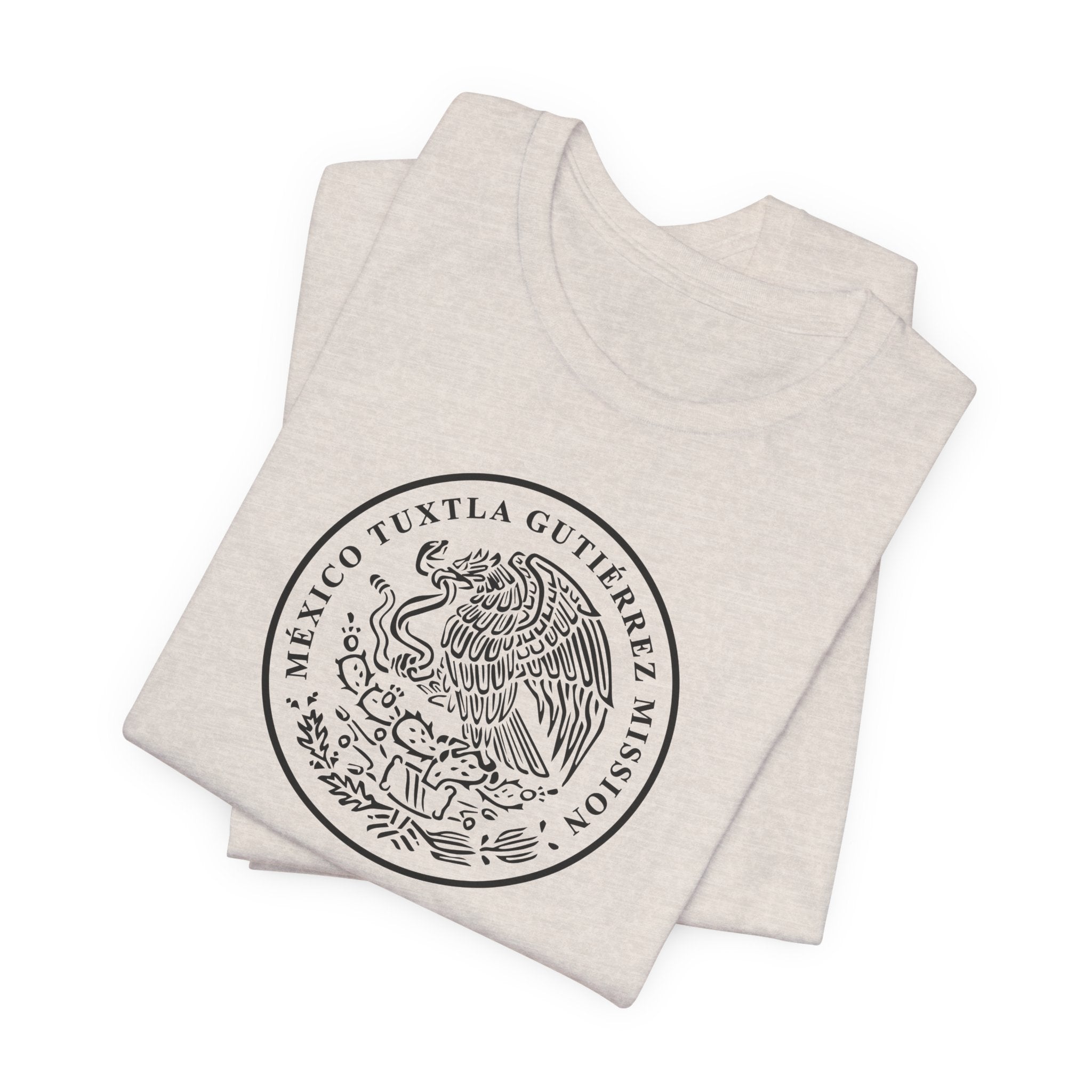 Mexico Tuxtla Gutierrez Mission Circular Monochrome Logo T-Shirt - Mission Wishlist - LDS Missionary Gift Store