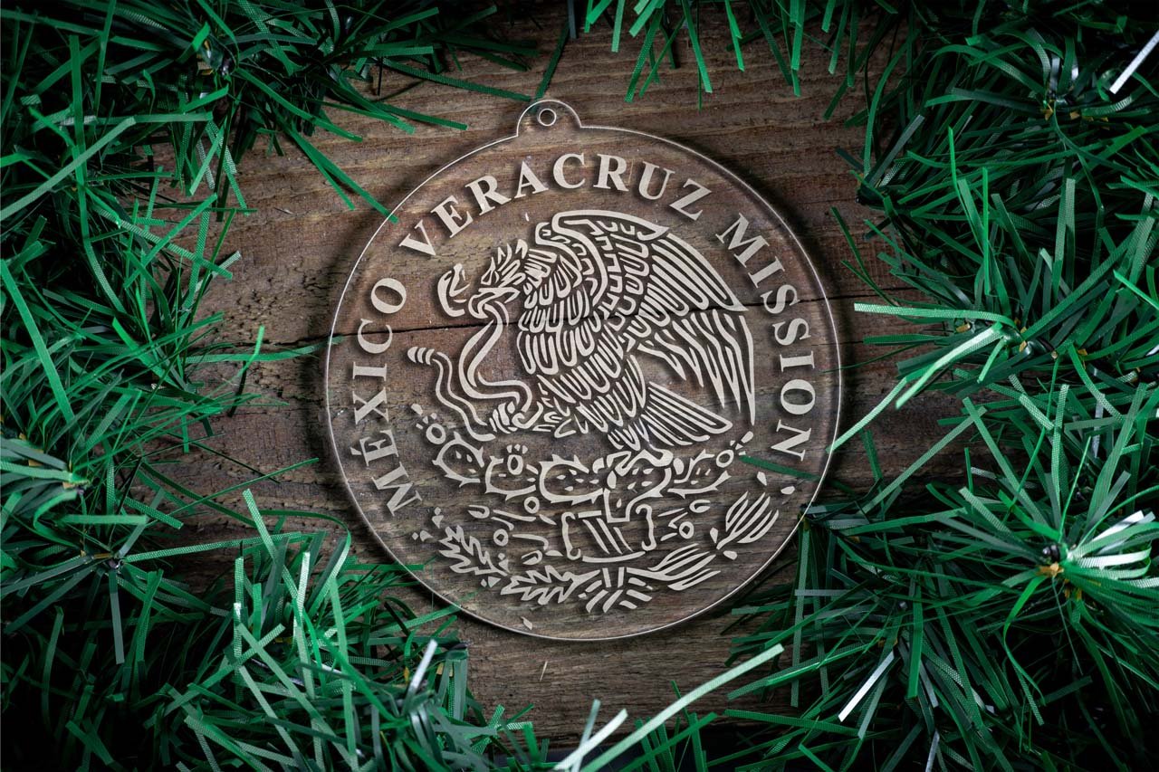 Mexico Veracruz Mission Christmas Ornament - Latter-Day Saint LDS Missionary Gift - Book of Mormon