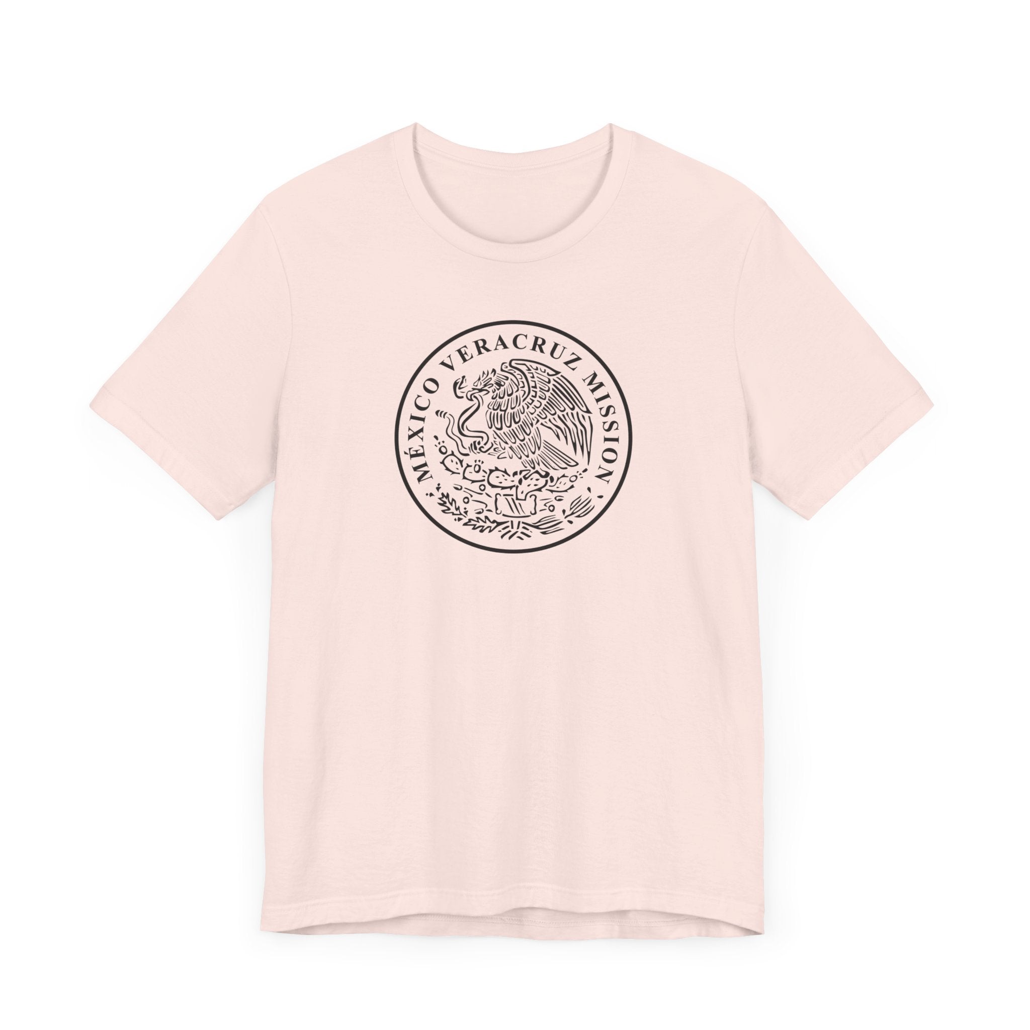 Mexico Veracruz Mission Circular Monochrome Logo T-Shirt - Latter-Day Saint LDS Missionary Gift - Book of Mormon