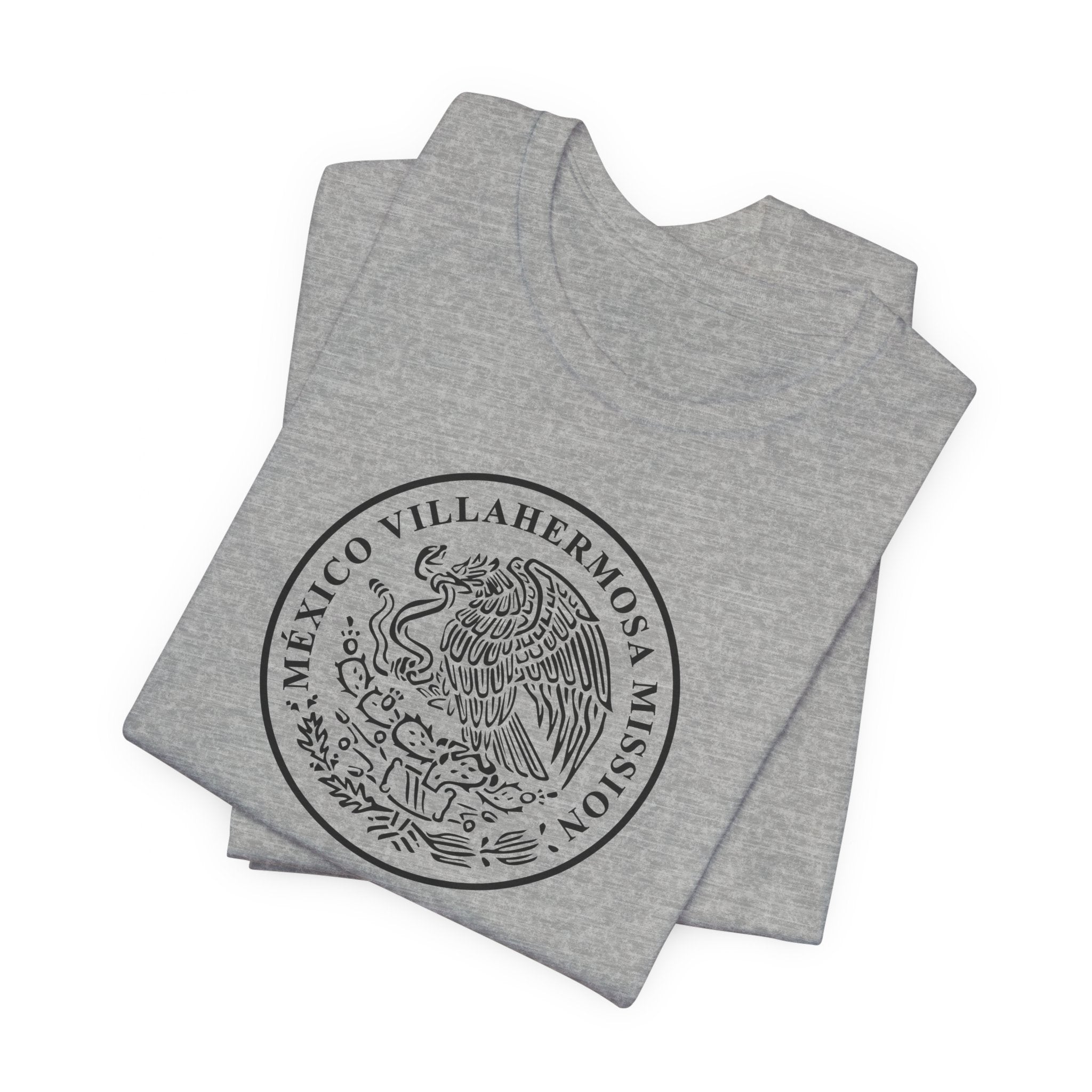 Mexico Villahermosa Mission Circular Monochrome Logo T-Shirt - Mission Wishlist - LDS Missionary Gift Store
