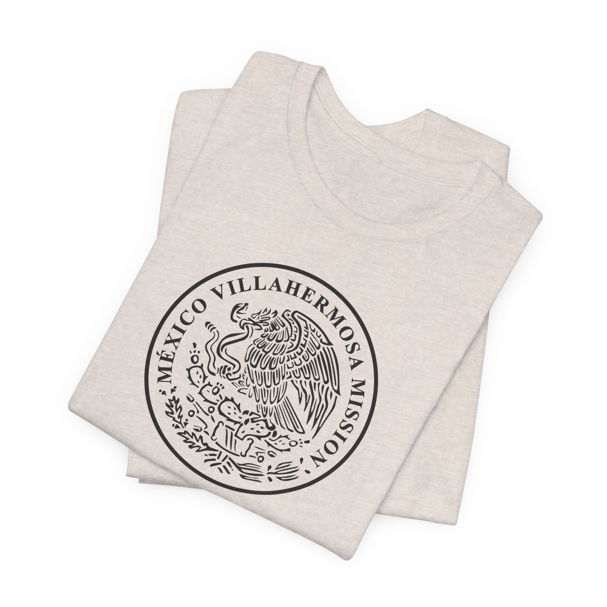 Mexico Villahermosa Mission Circular Monochrome Logo T-Shirt - Mission Wishlist - LDS Missionary Gift Store