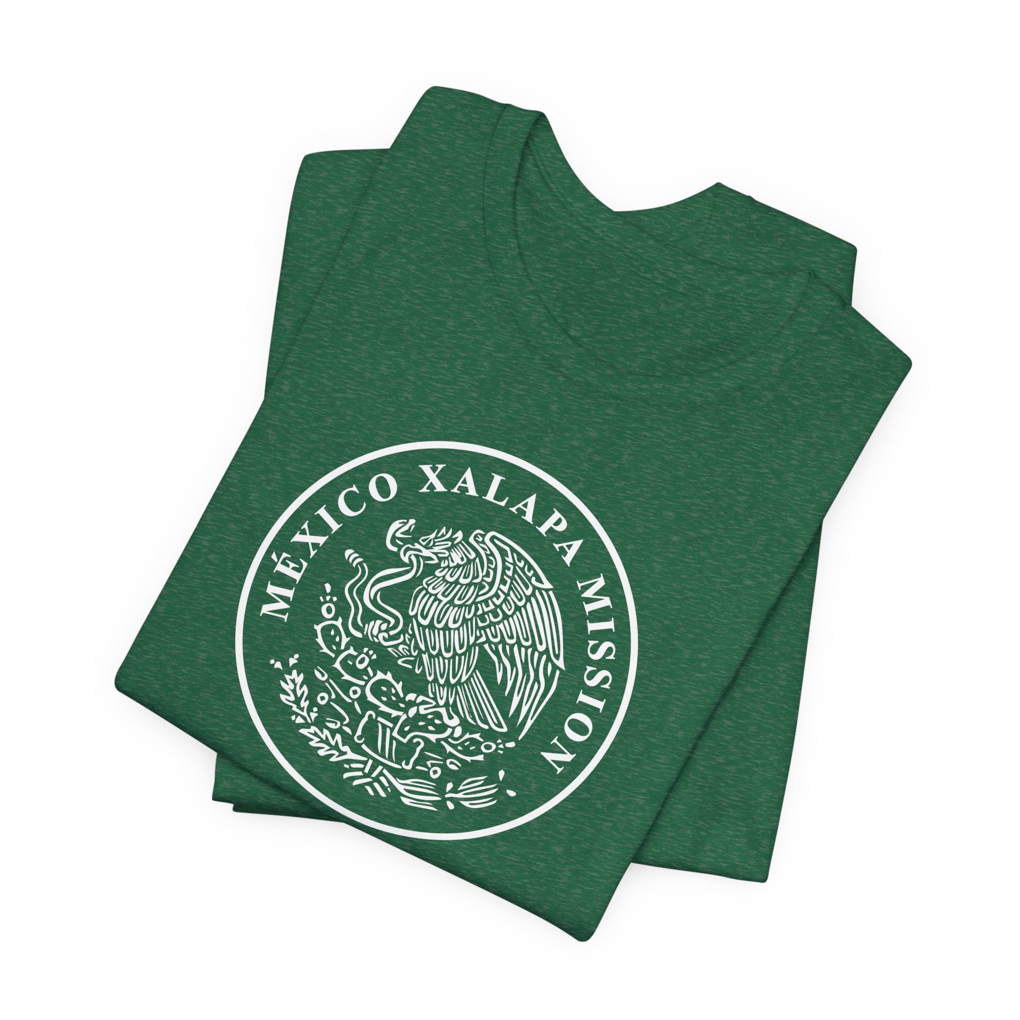 Mexico Xalapa Mission Circular Monochrome Logo T-Shirt - Mission Wishlist - LDS Missionary Gift Store