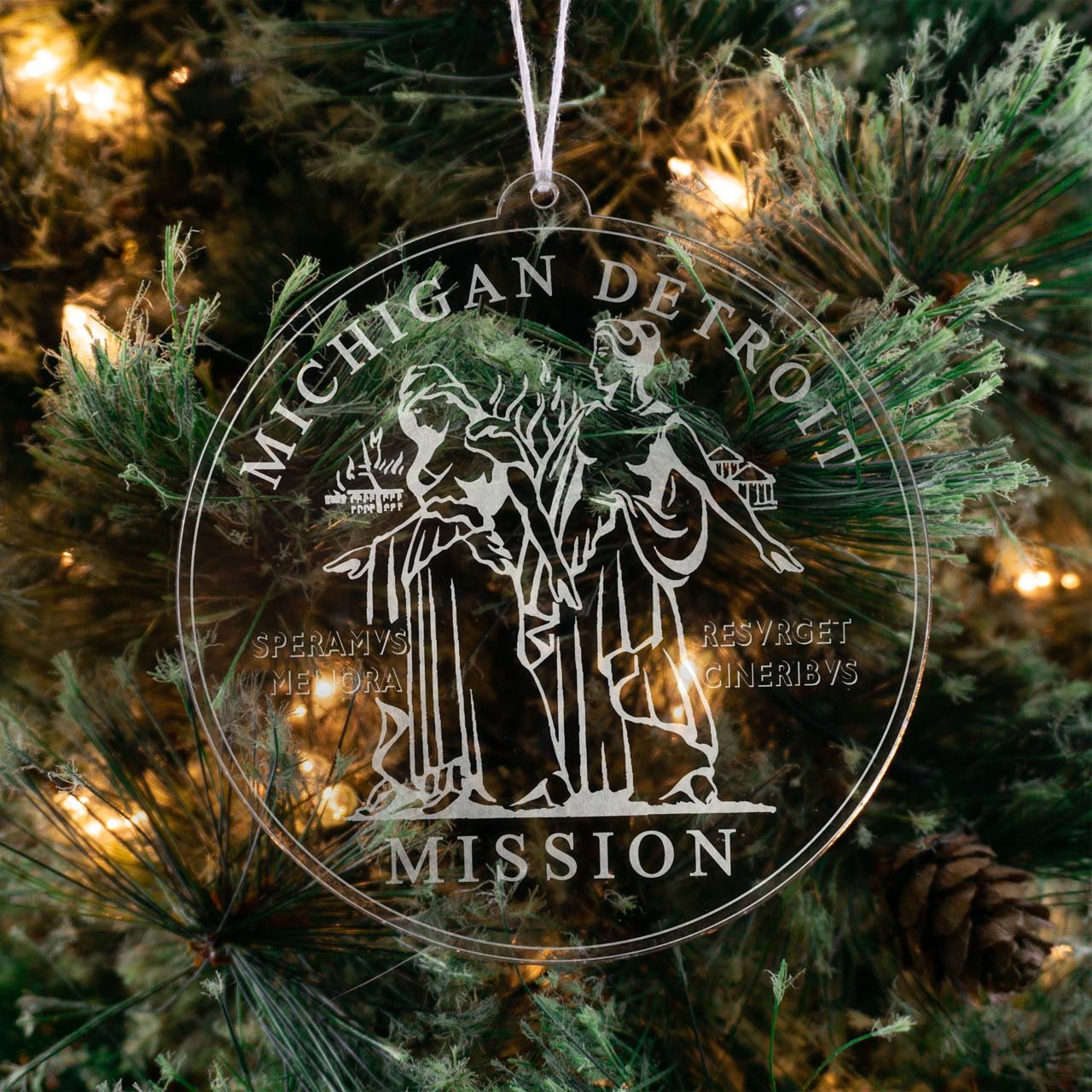 Michigan Detroit Mission Christmas Ornament - Latter-Day Saint LDS Missionary Gift - Book of Mormon