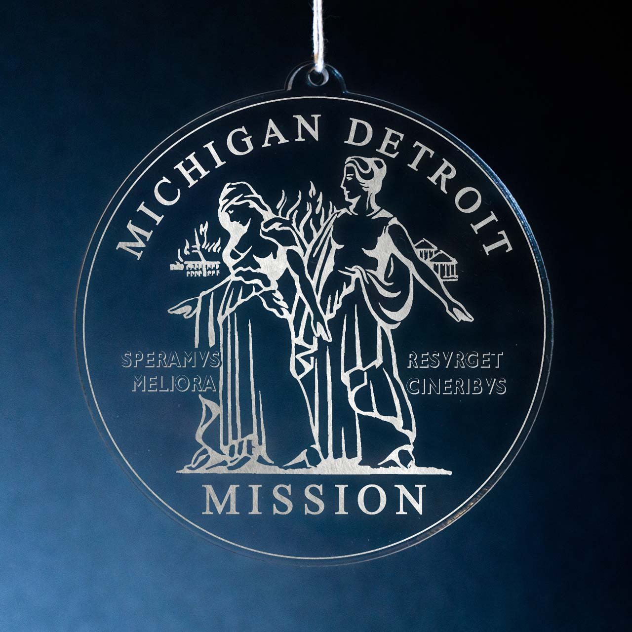 Michigan Detroit Mission Christmas Ornament - Latter-Day Saint LDS Missionary Gift - Book of Mormon
