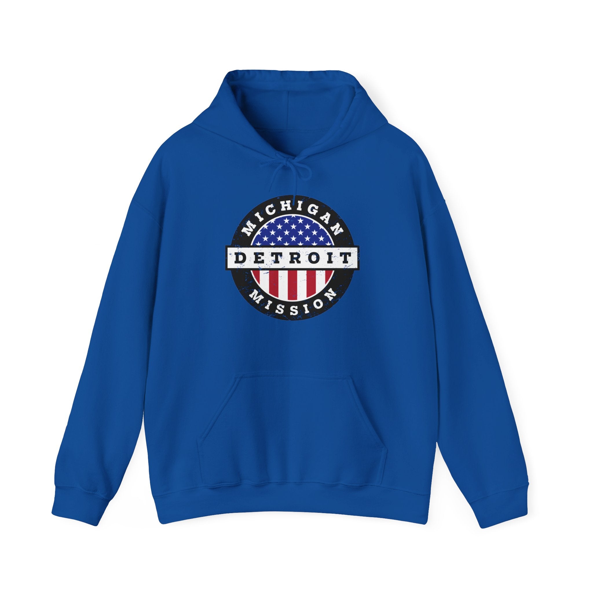 Michigan Detroit Mission Circular USA Flag Hoodie - Mission Wishlist - LDS Missionary Gift Store