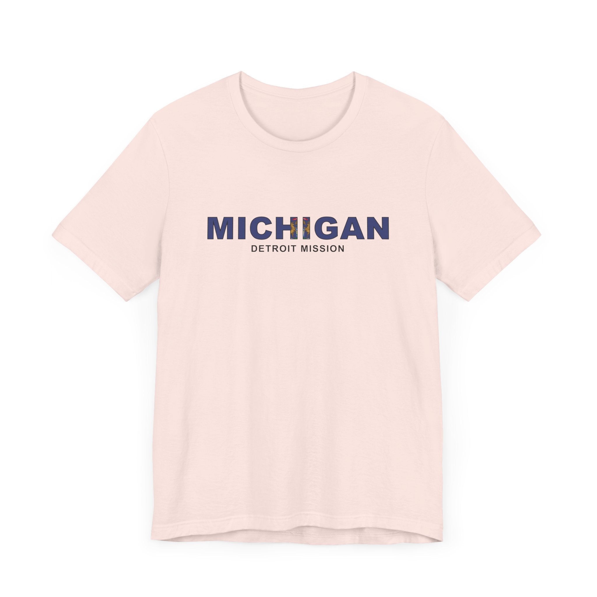 Michigan Detroit Mission Flag Title T-shirt - Mission Wishlist - LDS Missionary Gift Store