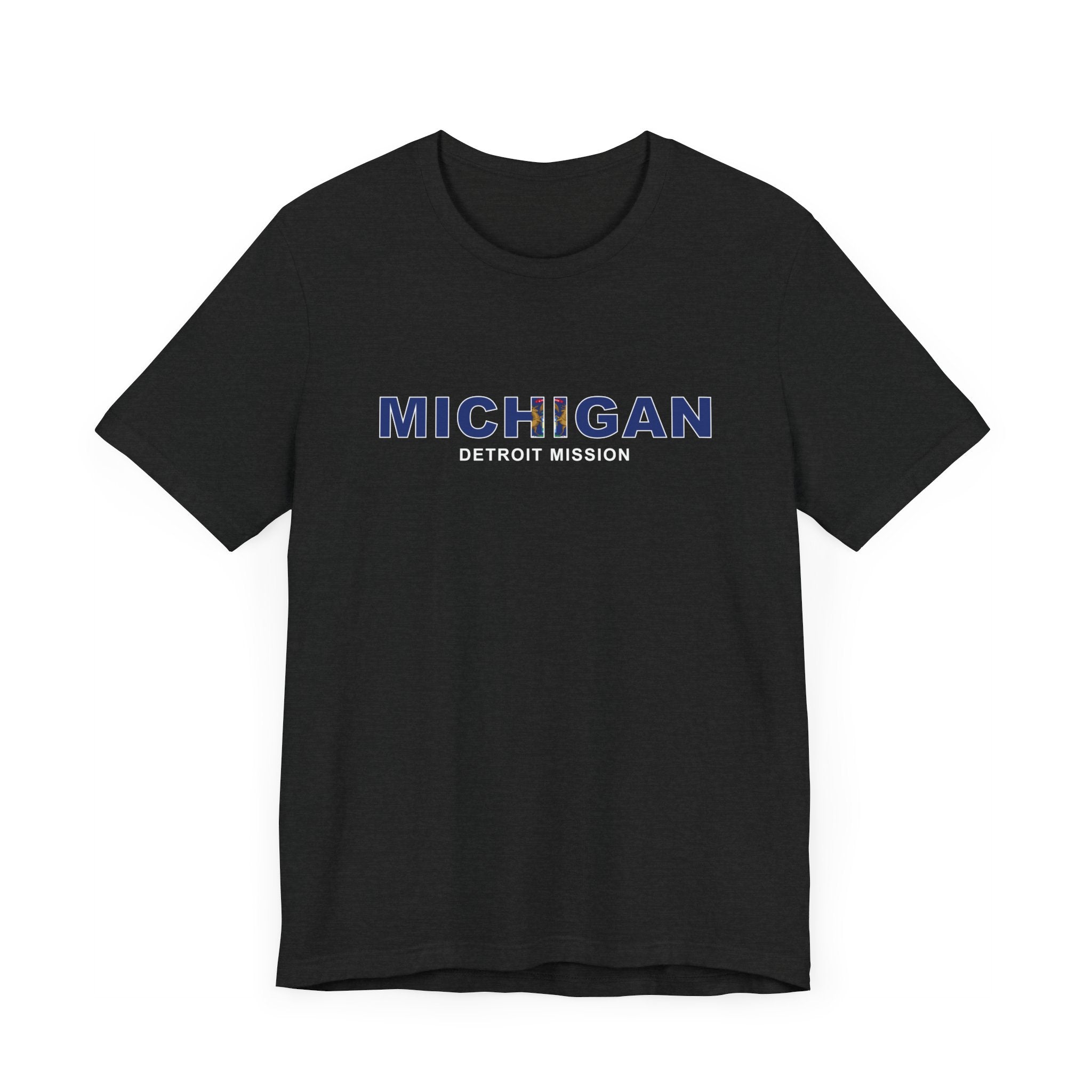 Michigan Detroit Mission Flag Title T-shirt - Mission Wishlist - LDS Missionary Gift Store