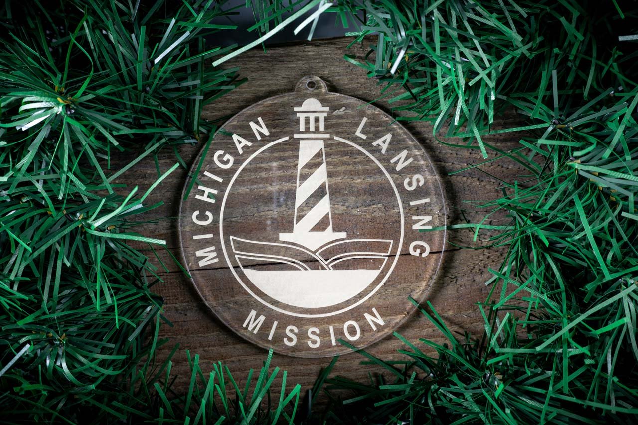 Michigan Lansing Mission Christmas Ornament - Latter-Day Saint LDS Missionary Gift - Book of Mormon