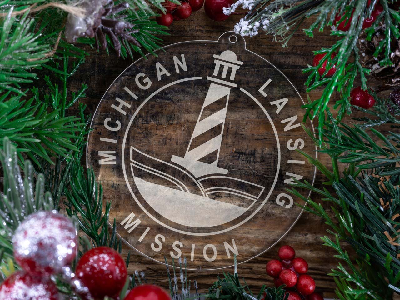 Michigan Lansing Mission Christmas Ornament - Latter-Day Saint LDS Missionary Gift - Book of Mormon