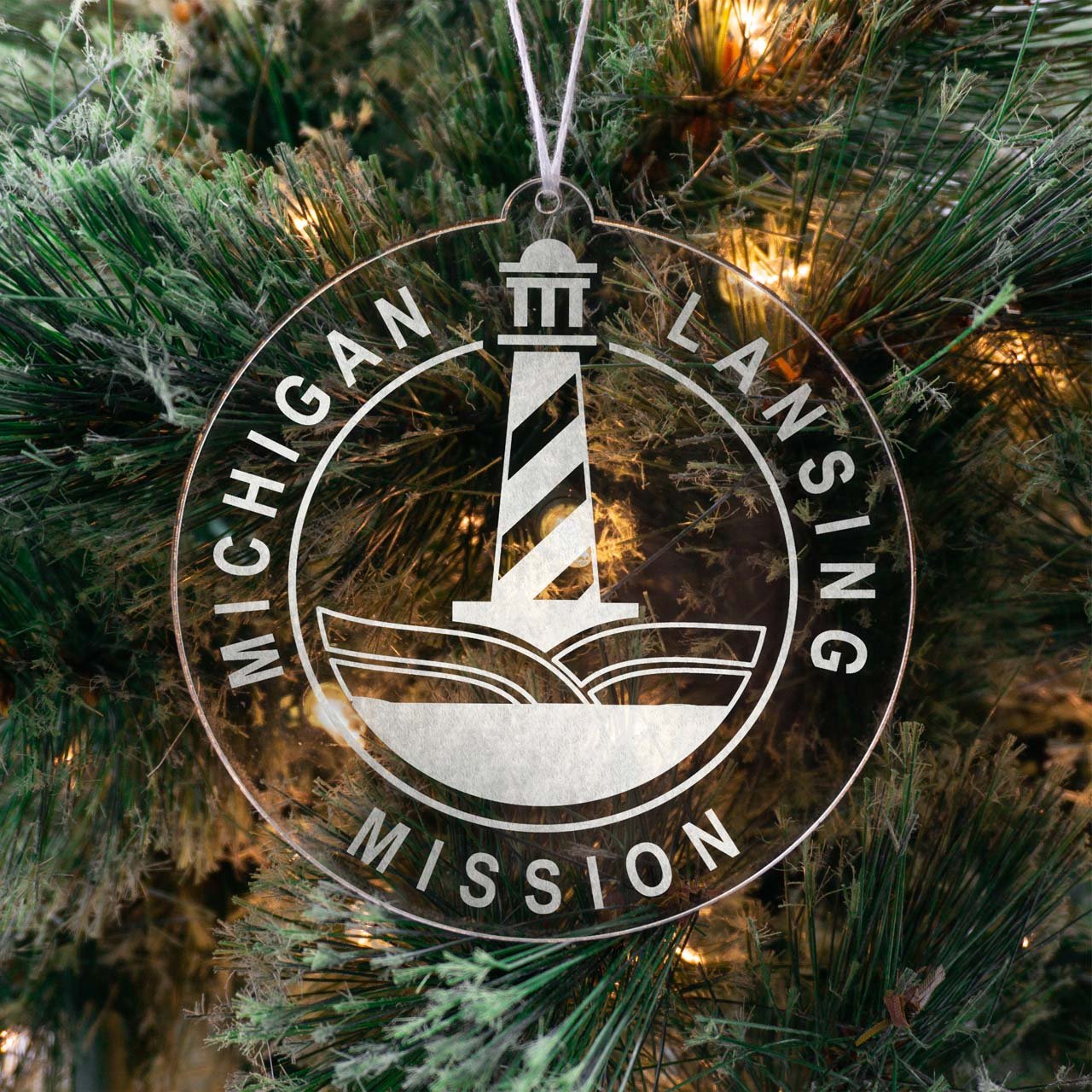 Michigan Lansing Mission Christmas Ornament - Latter-Day Saint LDS Missionary Gift - Book of Mormon