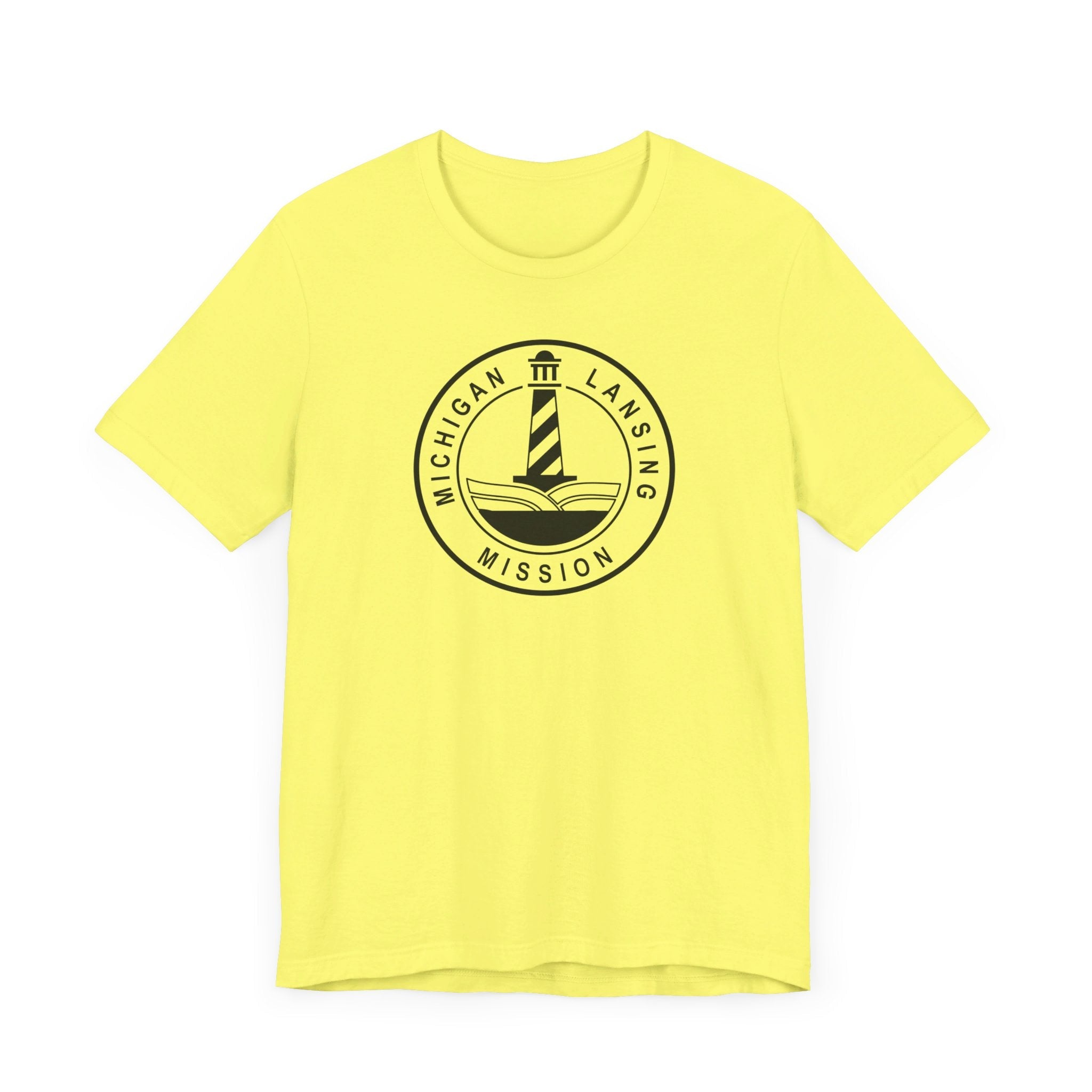 Michigan Lansing Mission Circular Monochrome Logo T-Shirt - Mission Wishlist - LDS Missionary Gift Store