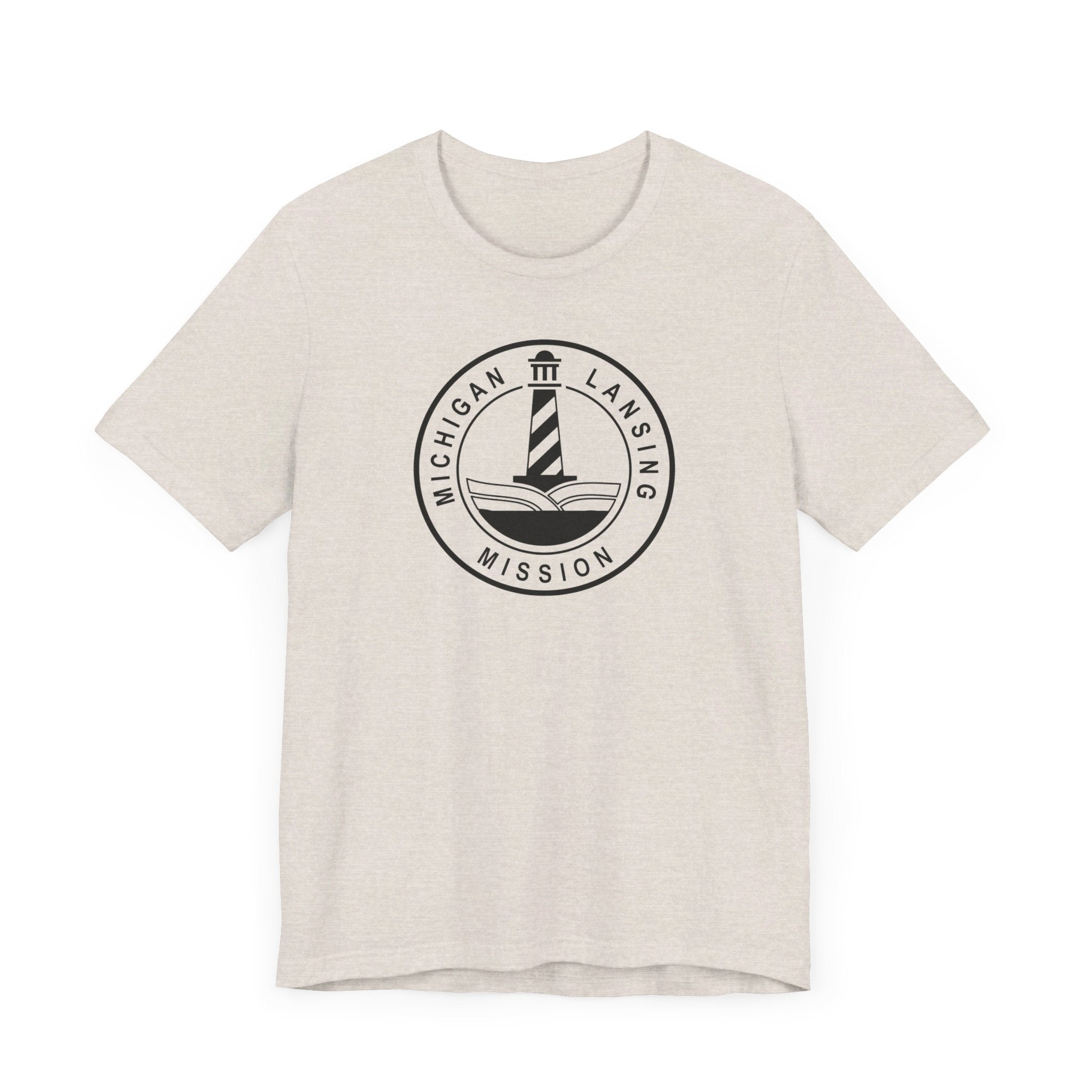 Michigan Lansing Mission Circular Monochrome Logo T-Shirt - Mission Wishlist - LDS Missionary Gift Store