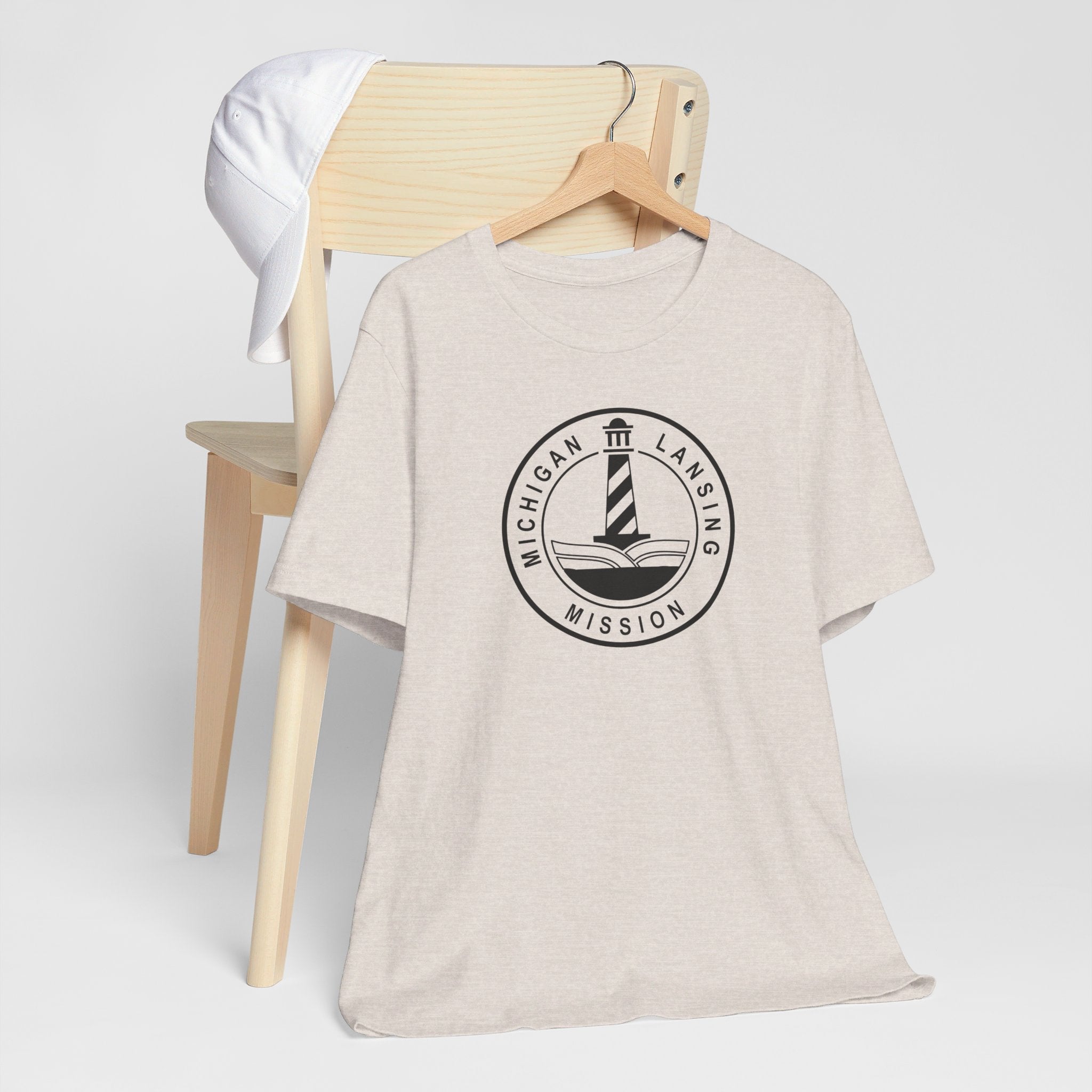 Michigan Lansing Mission Circular Monochrome Logo T-Shirt - Mission Wishlist - LDS Missionary Gift Store