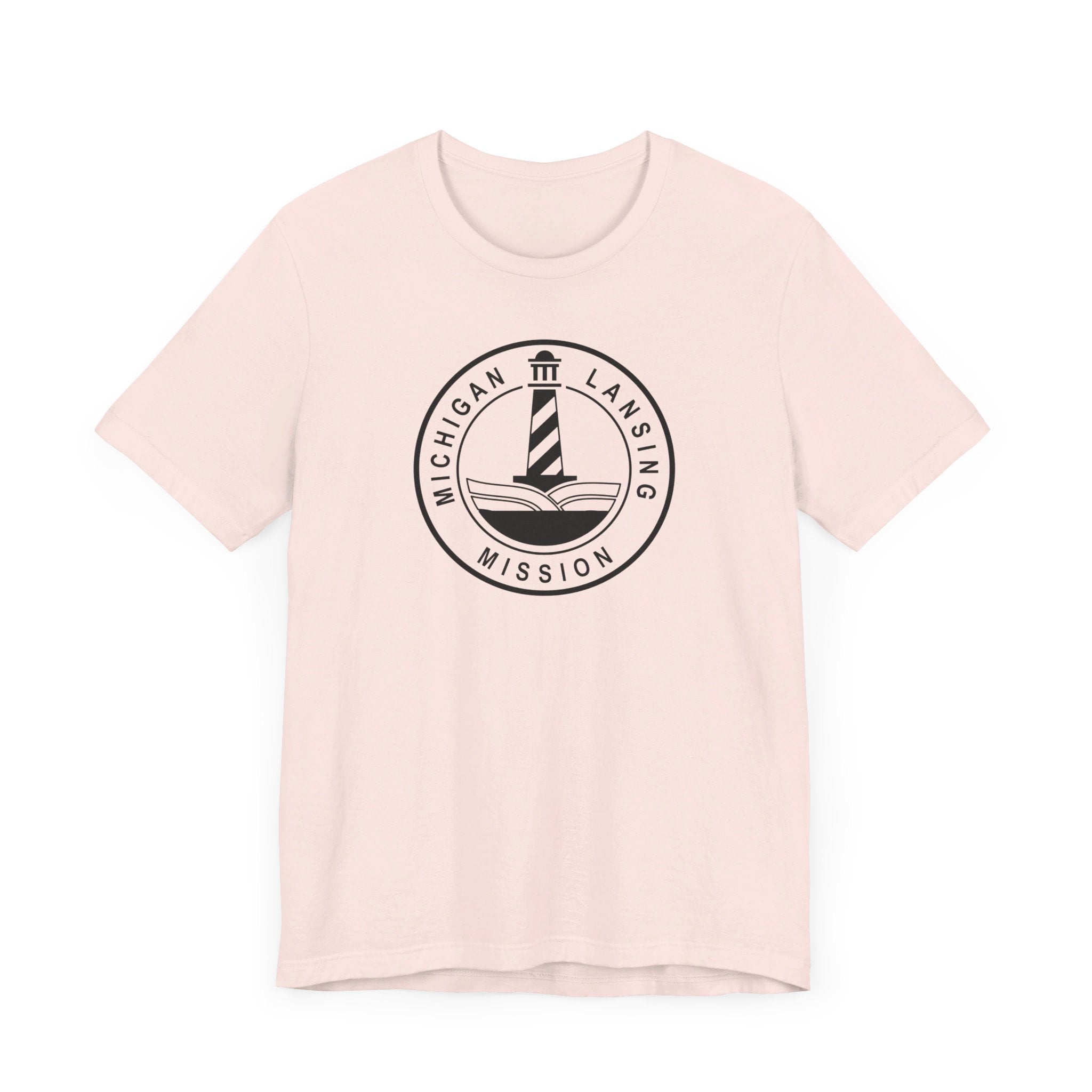 Michigan Lansing Mission Circular Monochrome Logo T-Shirt - Mission Wishlist - LDS Missionary Gift Store