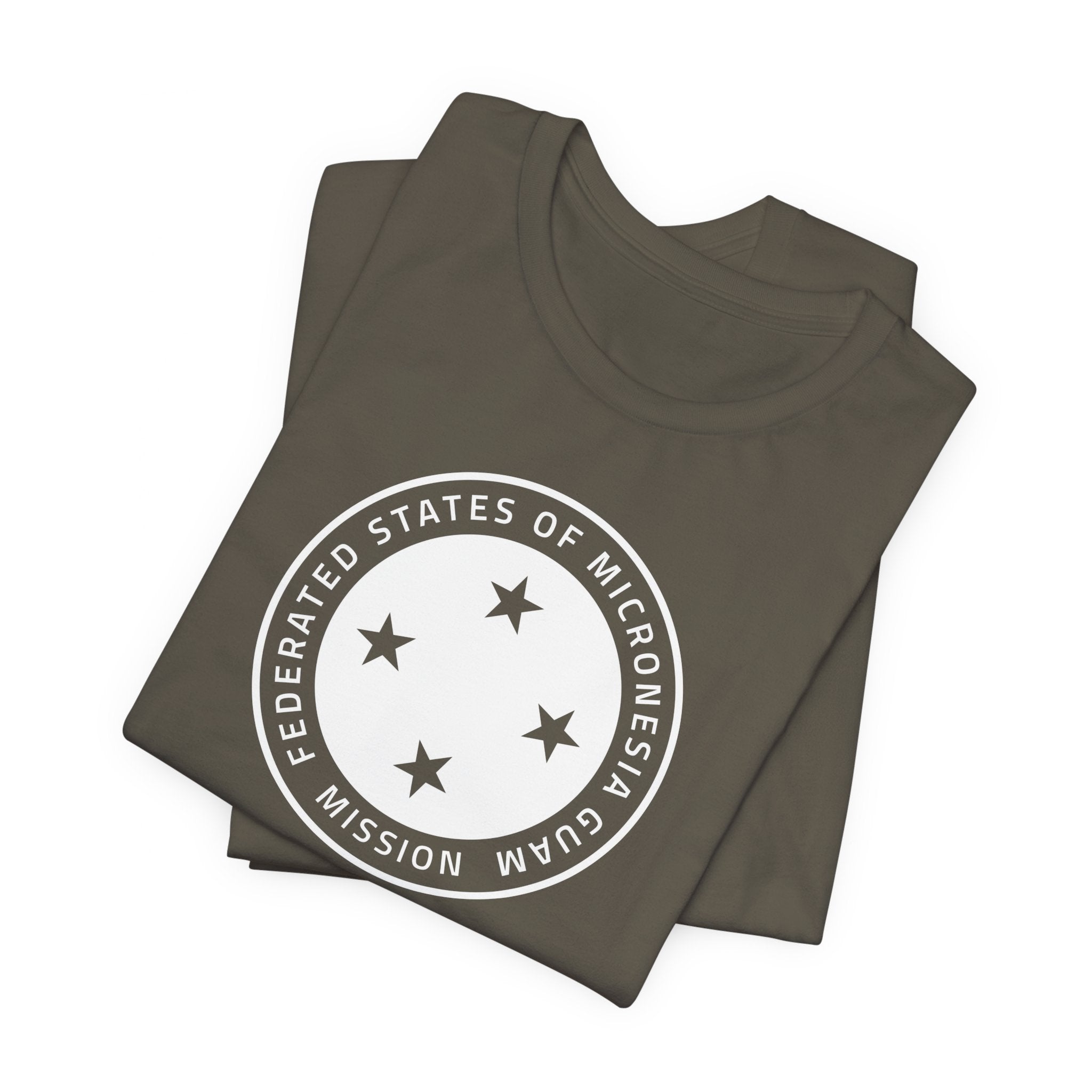 Micronesia Guam Mission Circular Monochrome Logo T-Shirt - Mission Wishlist - LDS Missionary Gift Store