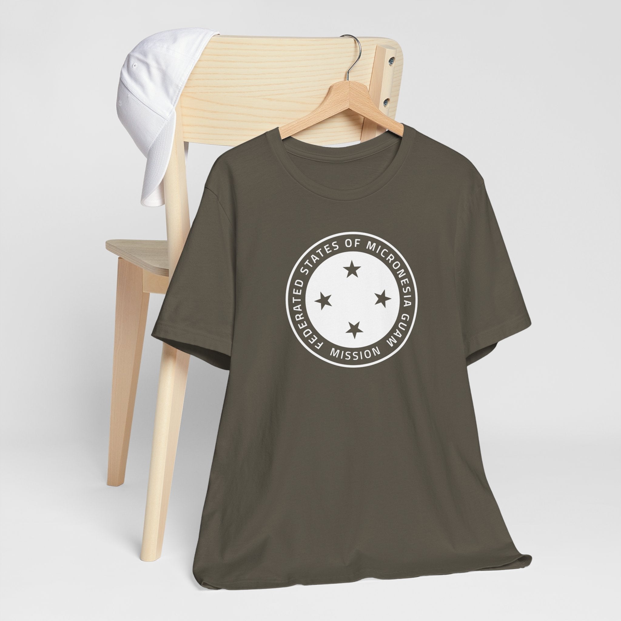 Micronesia Guam Mission Circular Monochrome Logo T-Shirt - Mission Wishlist - LDS Missionary Gift Store