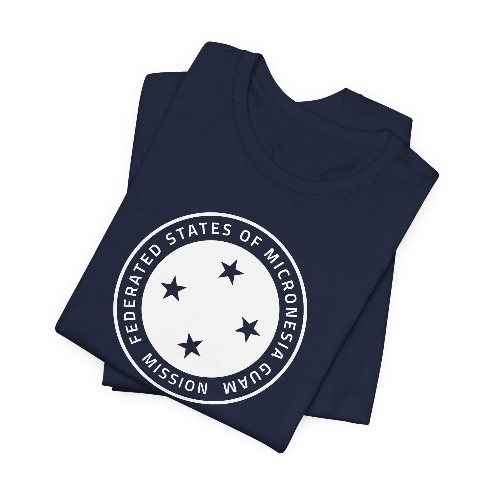 Micronesia Guam Mission Circular Monochrome Logo T-Shirt - Mission Wishlist - LDS Missionary Gift Store