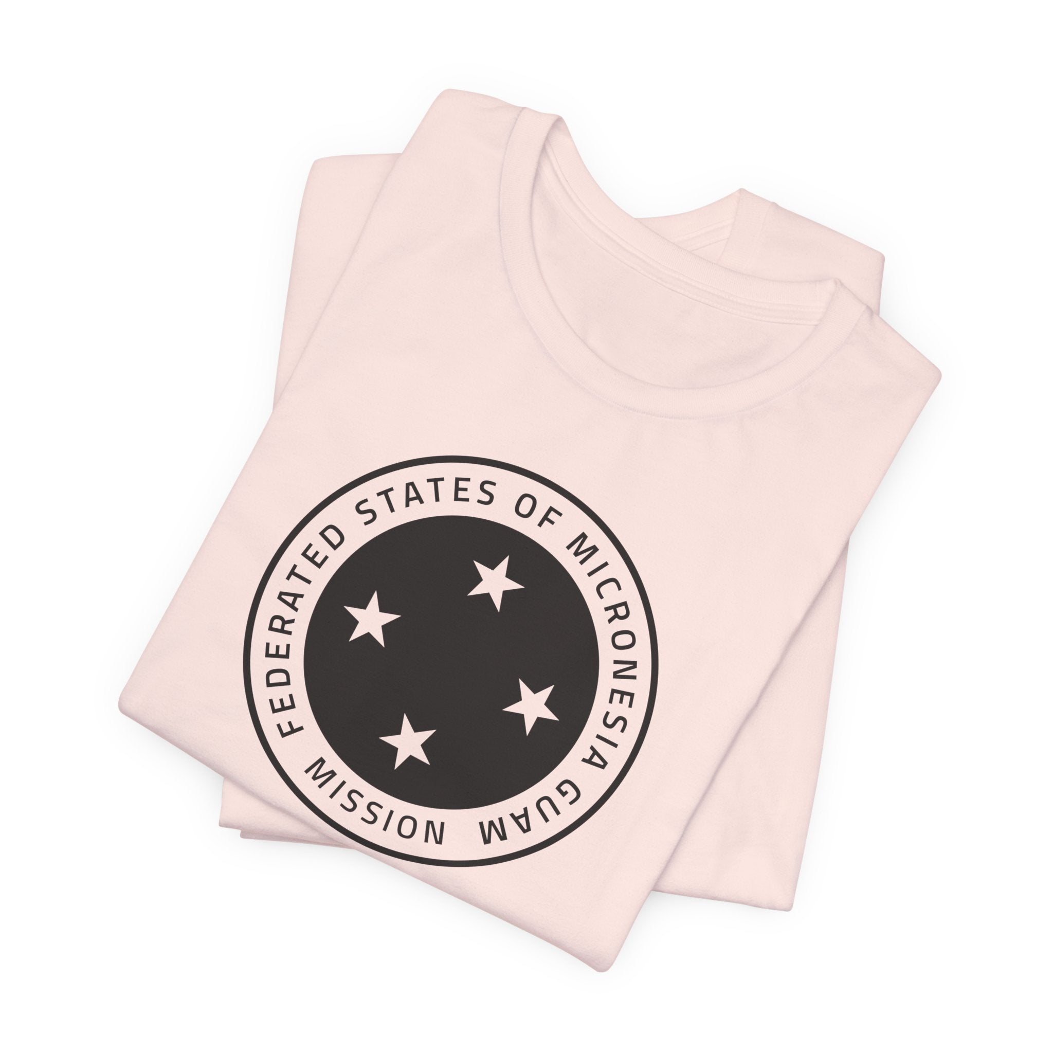Micronesia Guam Mission Circular Monochrome Logo T-Shirt - Mission Wishlist - LDS Missionary Gift Store