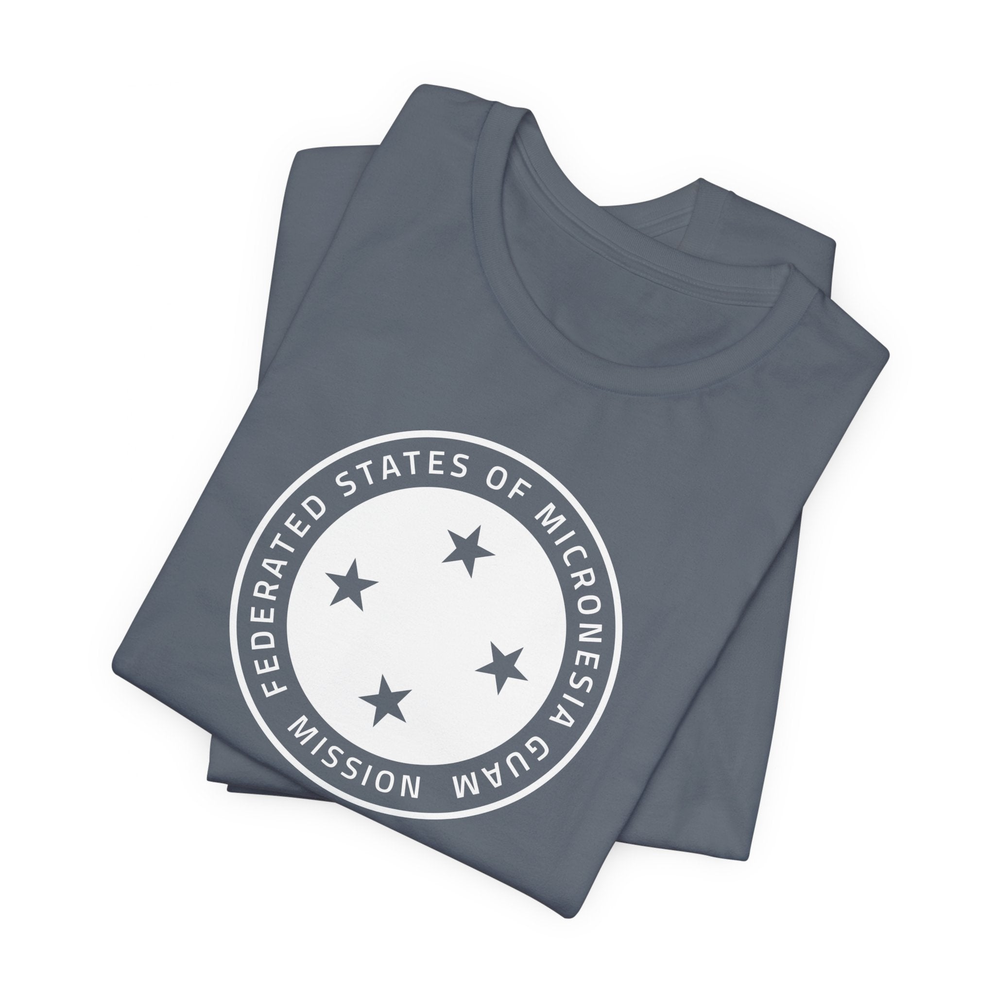 Micronesia Guam Mission Circular Monochrome Logo T-Shirt - Mission Wishlist - LDS Missionary Gift Store