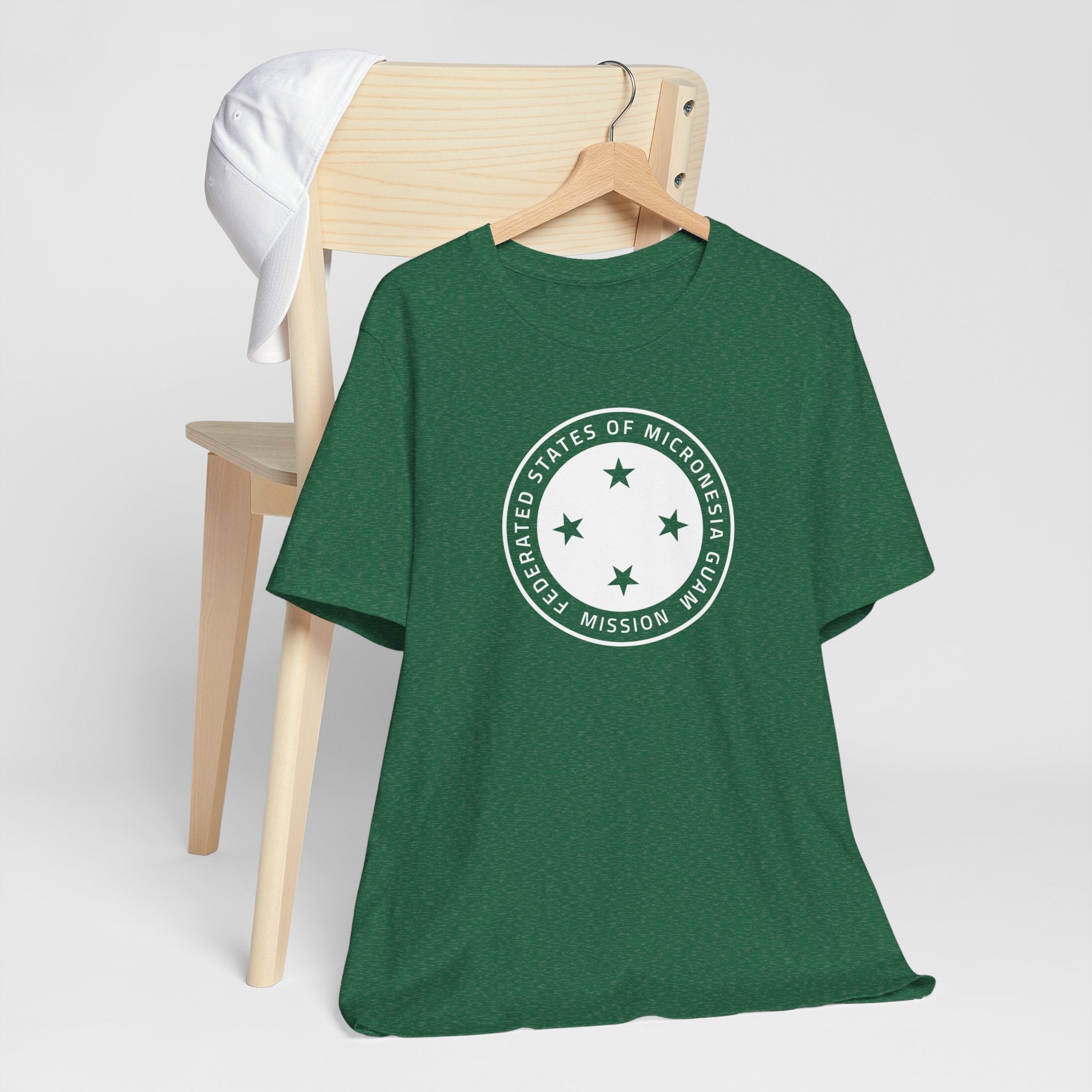 Micronesia Guam Mission Circular Monochrome Logo T-Shirt - Mission Wishlist - LDS Missionary Gift Store