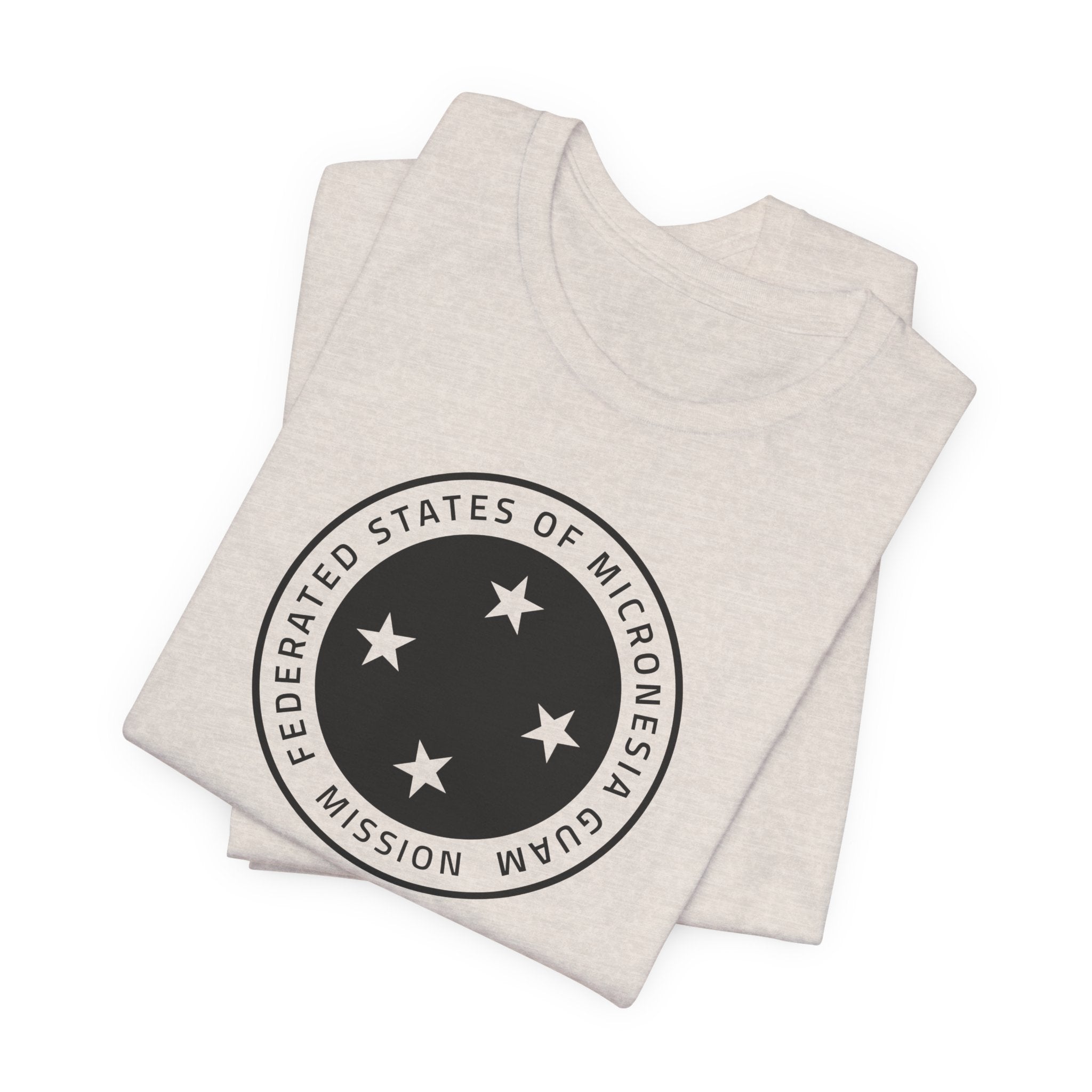Micronesia Guam Mission Circular Monochrome Logo T-Shirt - Mission Wishlist - LDS Missionary Gift Store