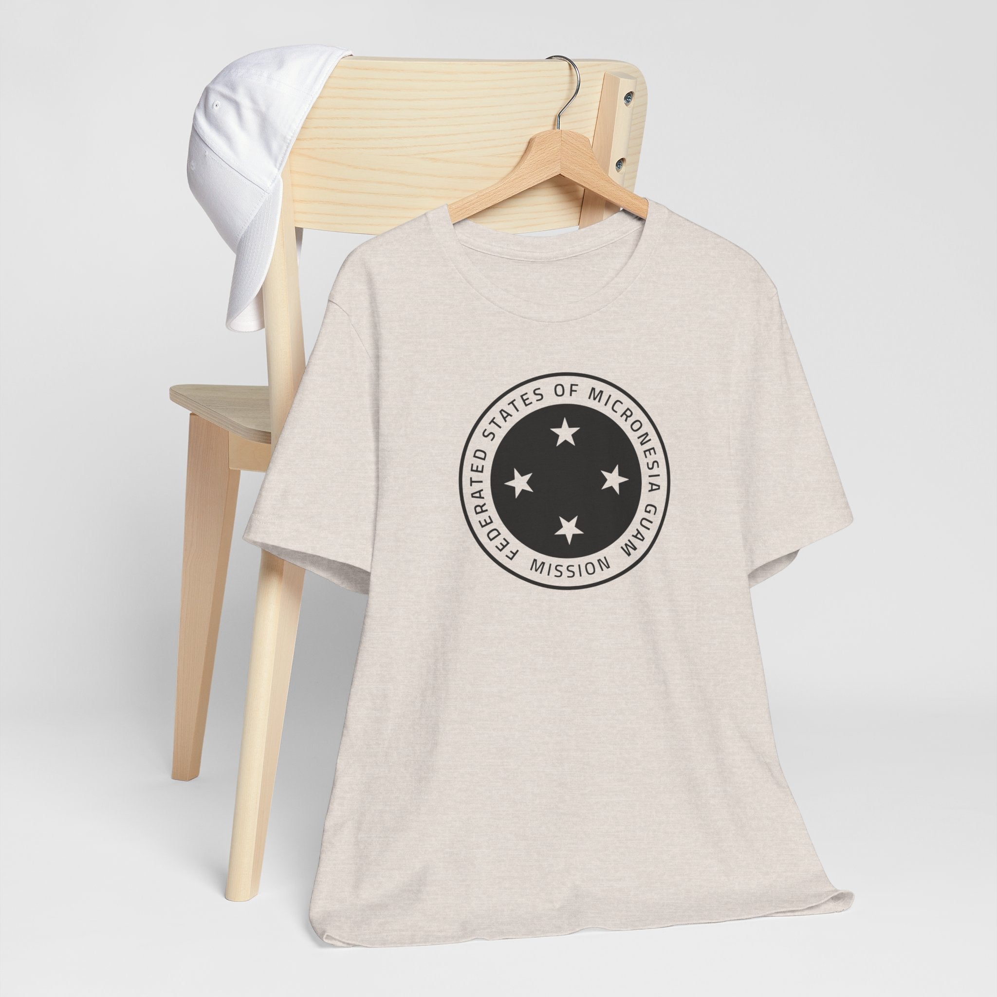 Micronesia Guam Mission Circular Monochrome Logo T-Shirt - Mission Wishlist - LDS Missionary Gift Store