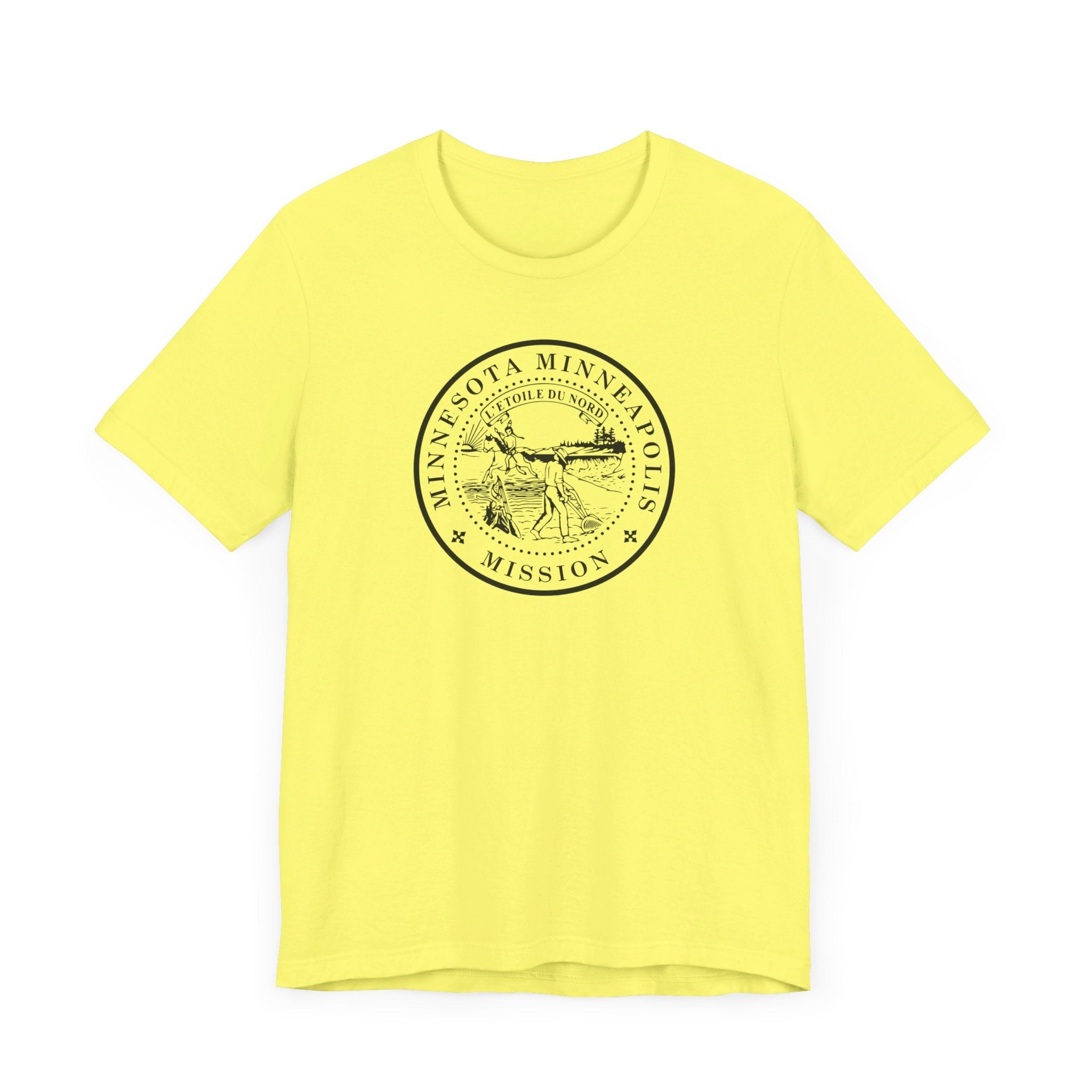 Minnesota Minneapolis Mission Circular Monochrome Logo T-Shirt - Mission Wishlist - LDS Missionary Gift Store