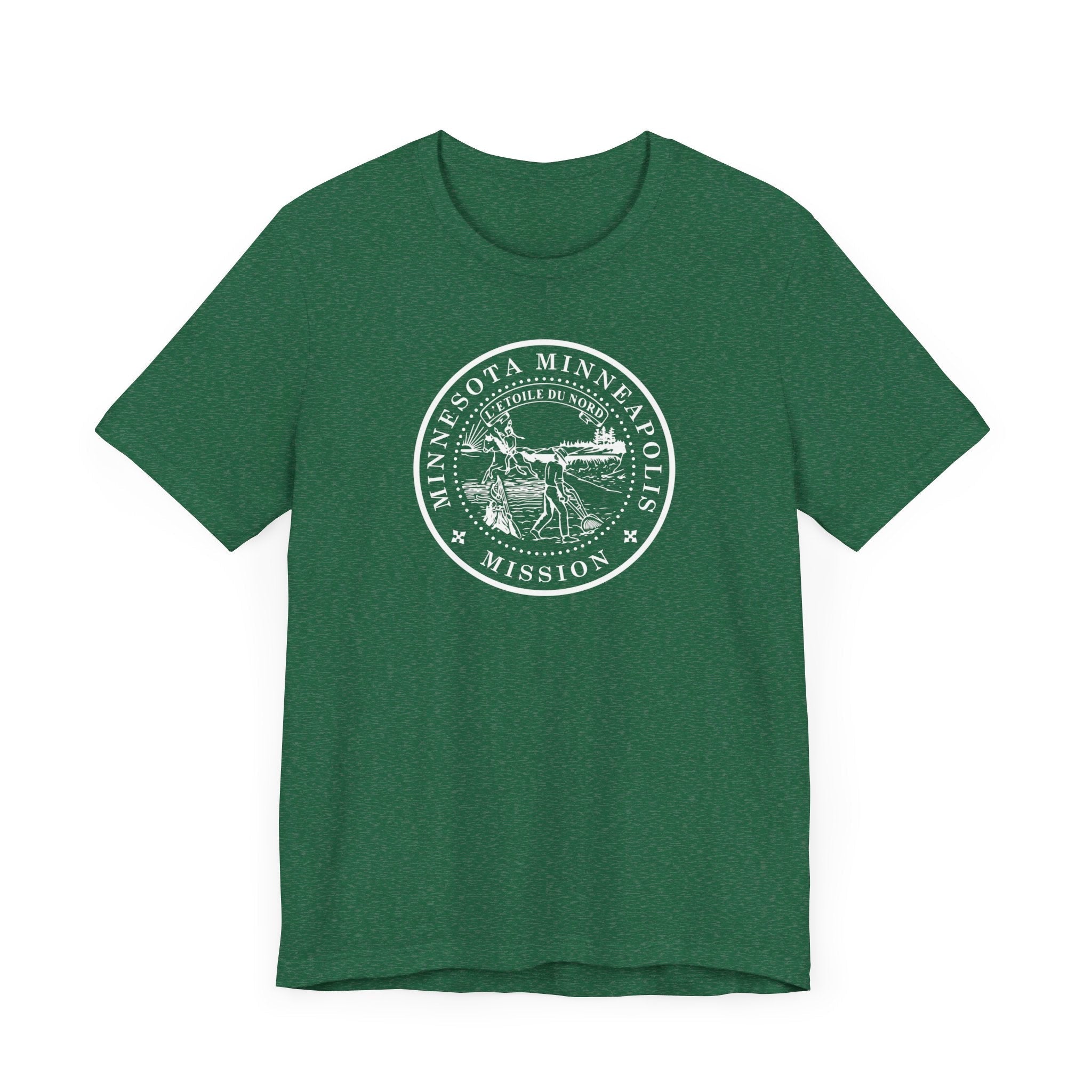 Minnesota Minneapolis Mission Circular Monochrome Logo T-Shirt - Mission Wishlist - LDS Missionary Gift Store