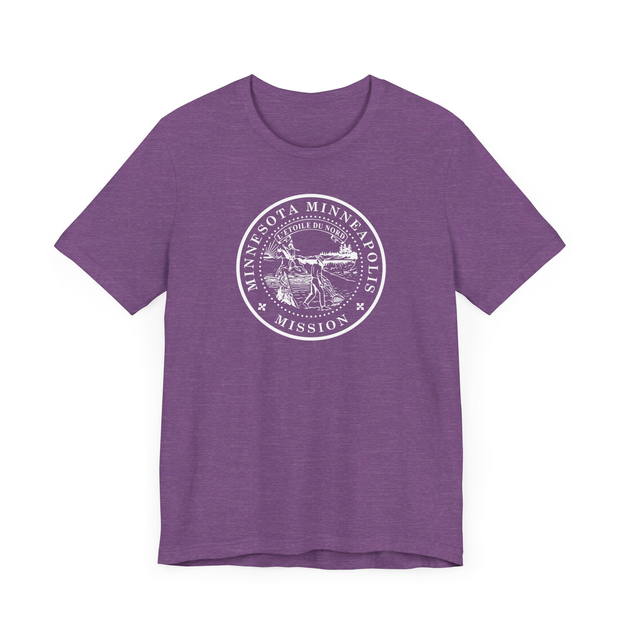 Minnesota Minneapolis Mission Circular Monochrome Logo T-Shirt - Mission Wishlist - LDS Missionary Gift Store