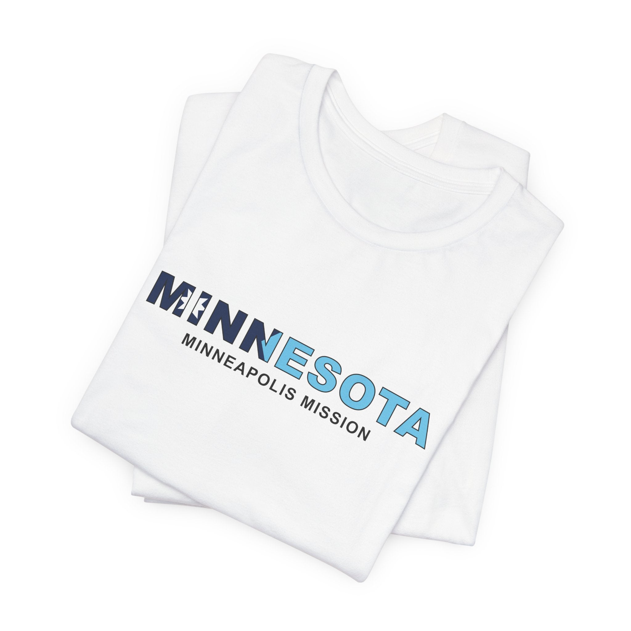 Minnesota Minneapolis Mission Flag Title T-shirt - Mission Wishlist - LDS Missionary Gift Store