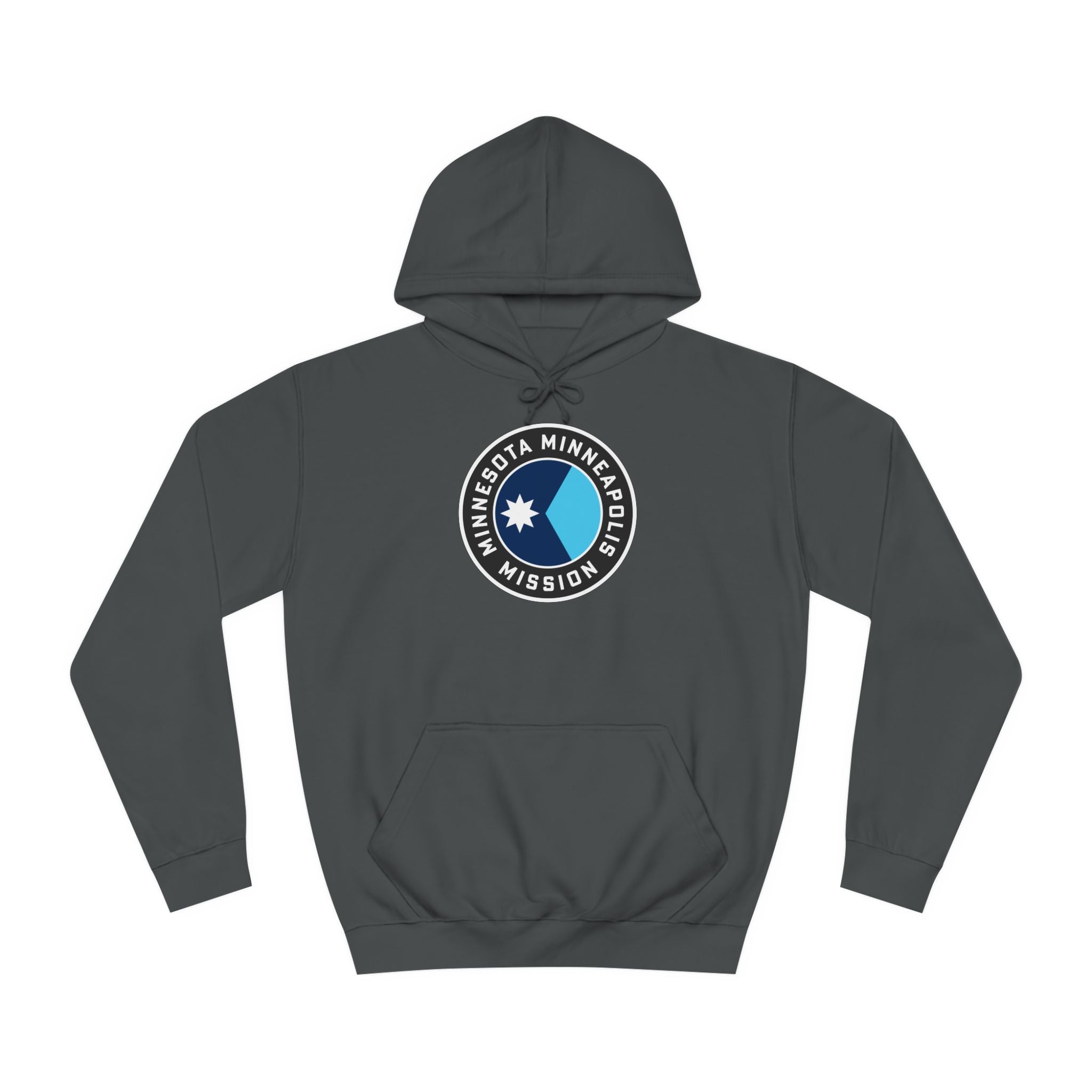 Minnesota Minneapolis Mission State Flag Logo (Black Border) College Hoodie - Mission Wishlist - LDS Missionary Gift Store