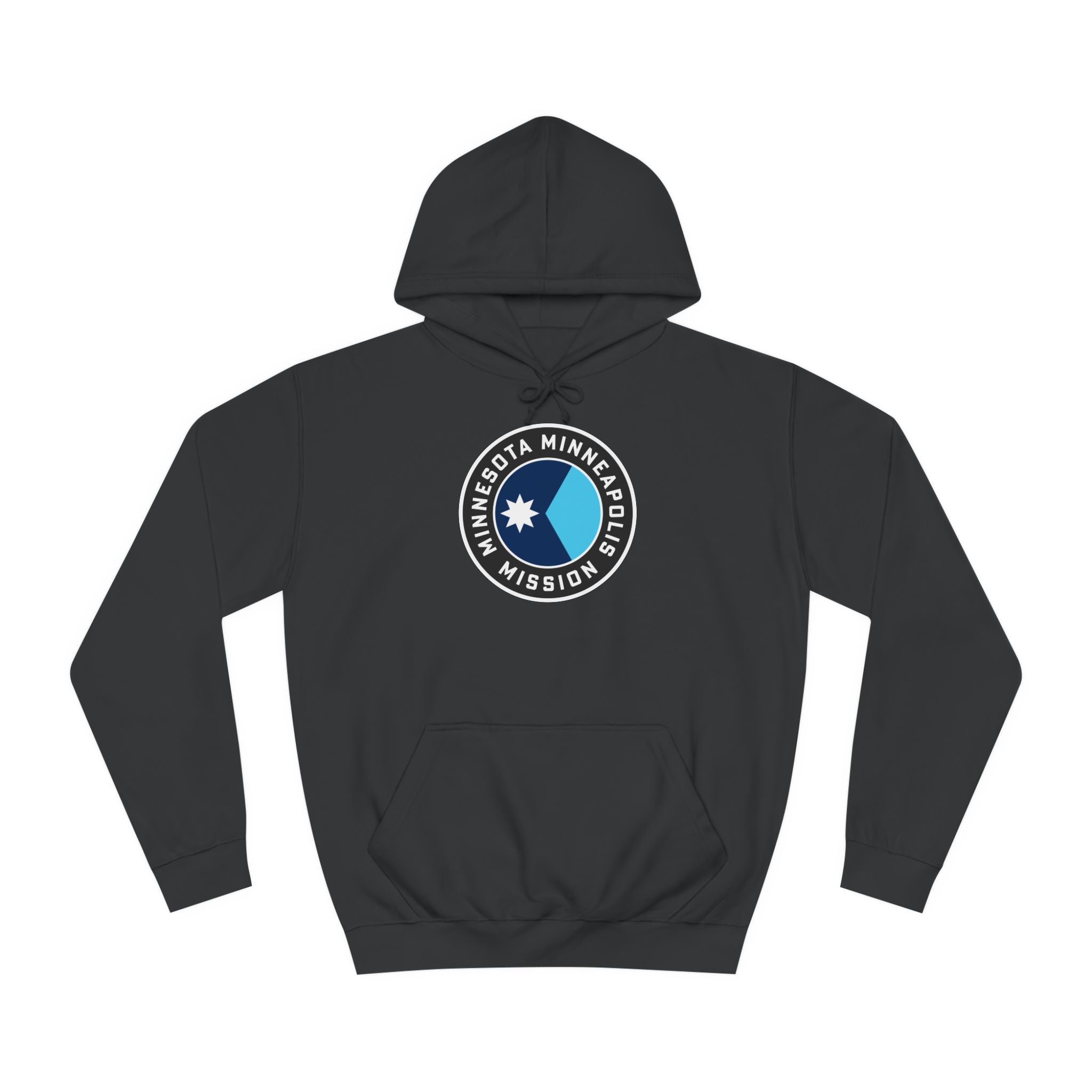 Minnesota Minneapolis Mission State Flag Logo (Black Border) College Hoodie - Mission Wishlist - LDS Missionary Gift Store