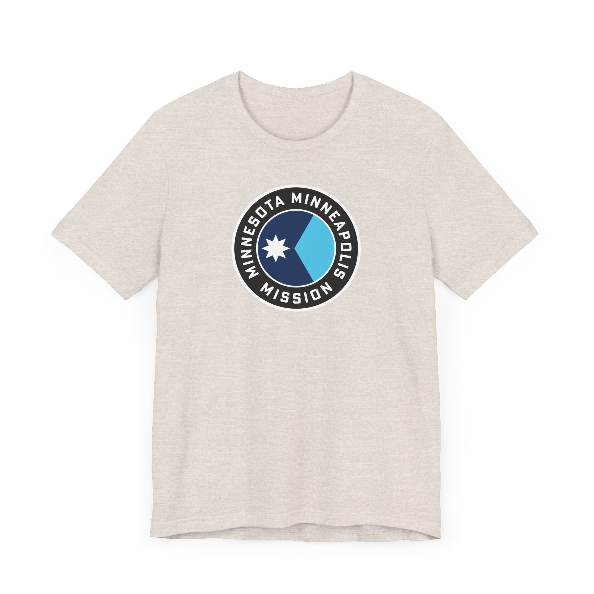 Minnesota Minneapolis Mission State Flag Logo (Black Border) T-shirt - Mission Wishlist - LDS Missionary Gift Store