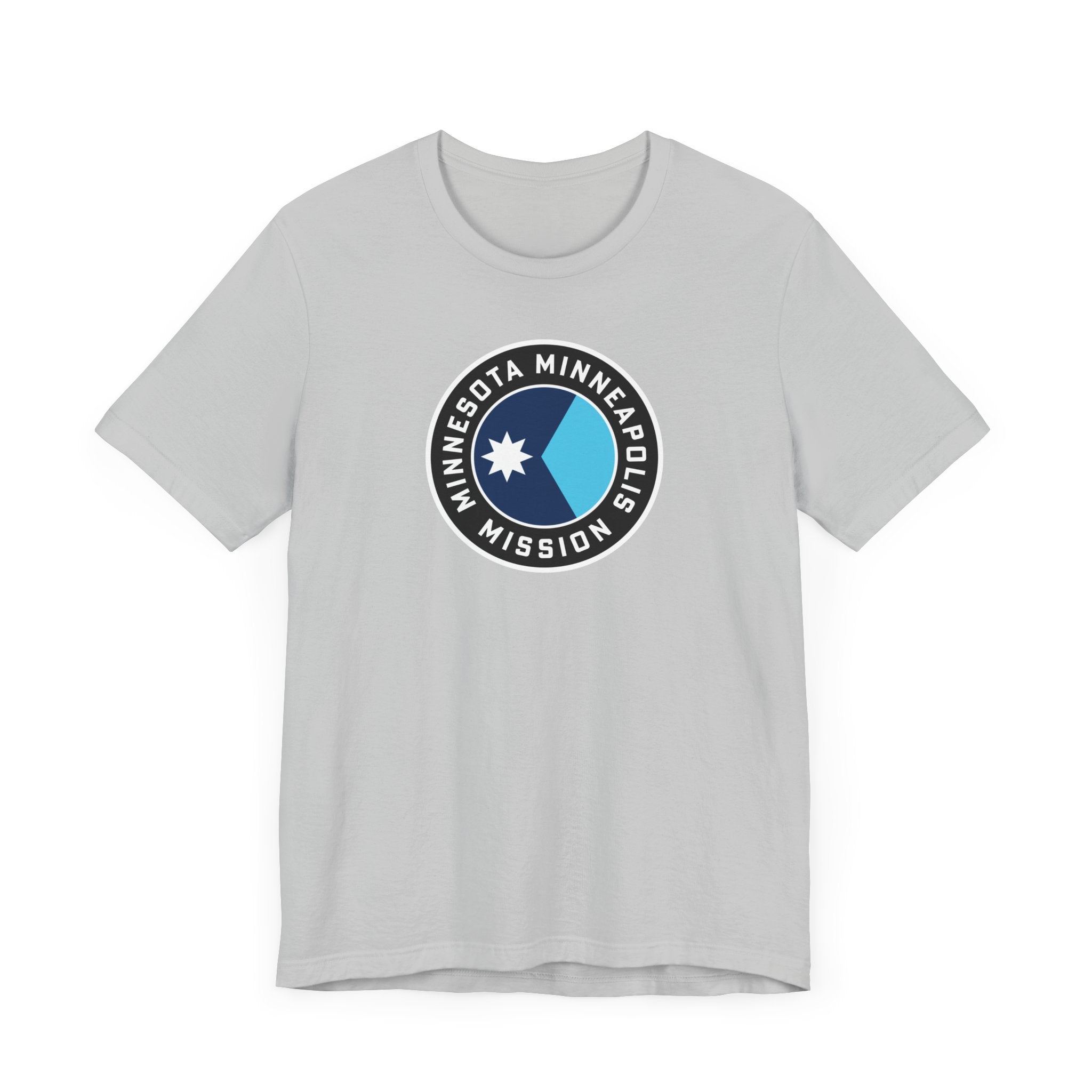 Minnesota Minneapolis Mission State Flag Logo (Black Border) T-shirt - Mission Wishlist - LDS Missionary Gift Store