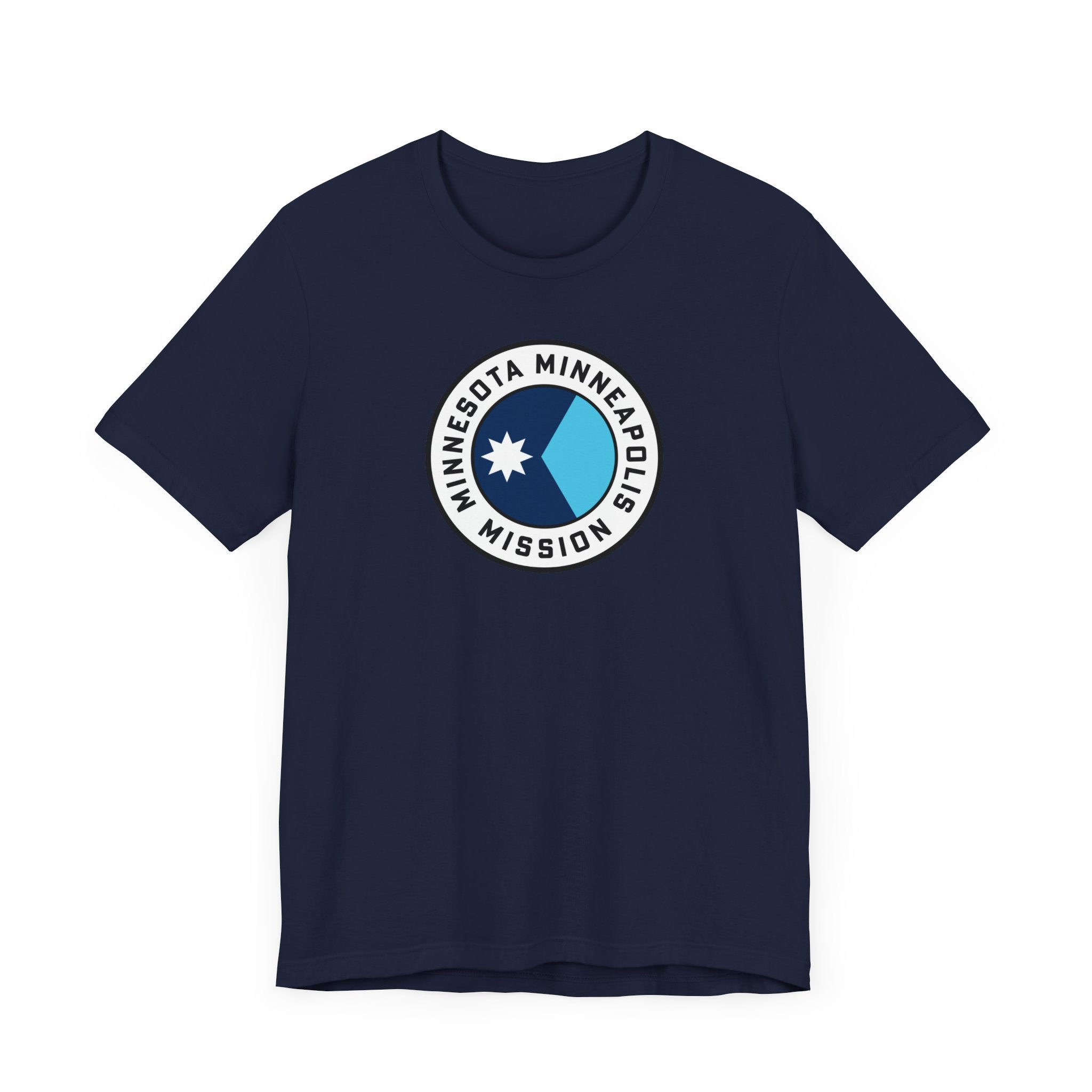Minnesota Minneapolis Mission State Flag Logo (White Border) T-shirt - Mission Wishlist - LDS Missionary Gift Store