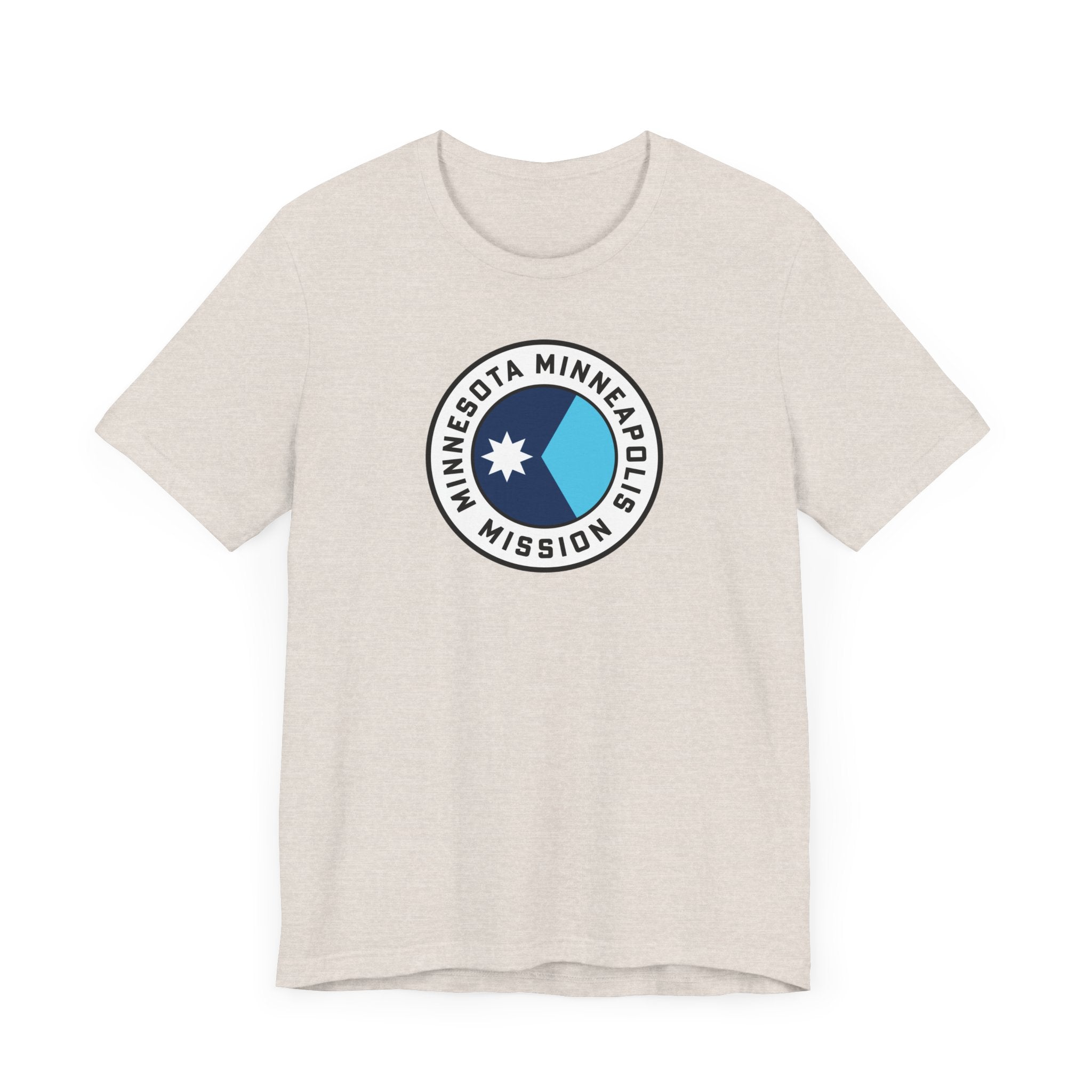 Minnesota Minneapolis Mission State Flag Logo (White Border) T-shirt - Mission Wishlist - LDS Missionary Gift Store
