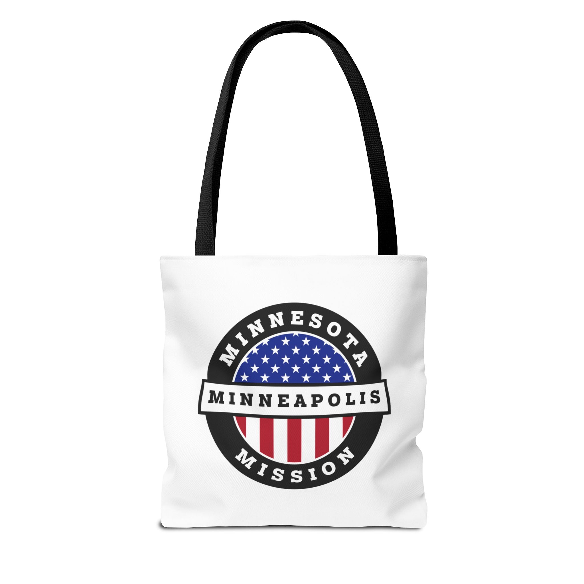 Minnesota Minneapolis Mission USA Flag Logo Tote Bag White - Mission Wishlist - LDS Missionary Gift Store