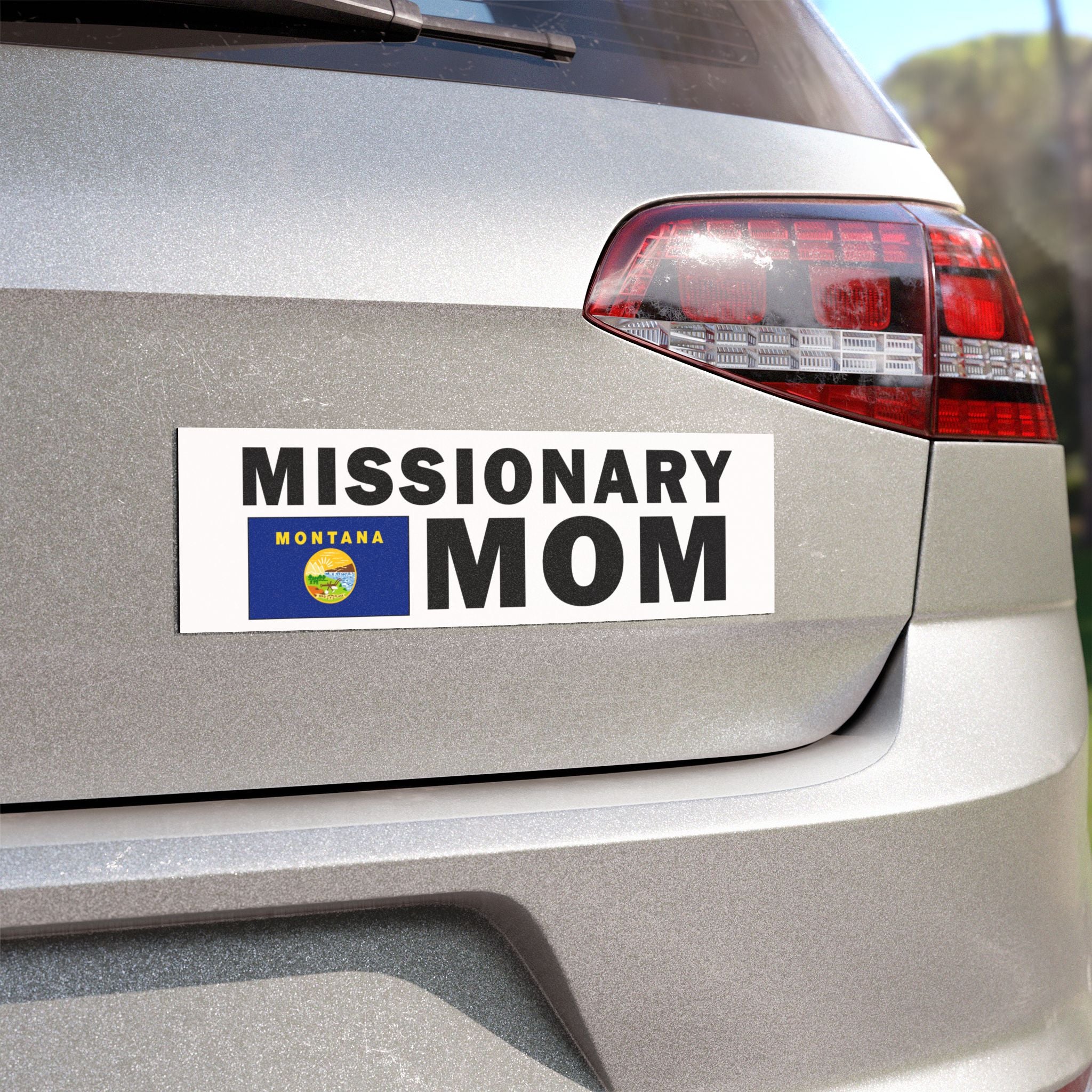 Missionary MOM Flag of Nebraska Magnetic Bumper Sticker - Mission Wishlist - LDS Missionary Gift Store
